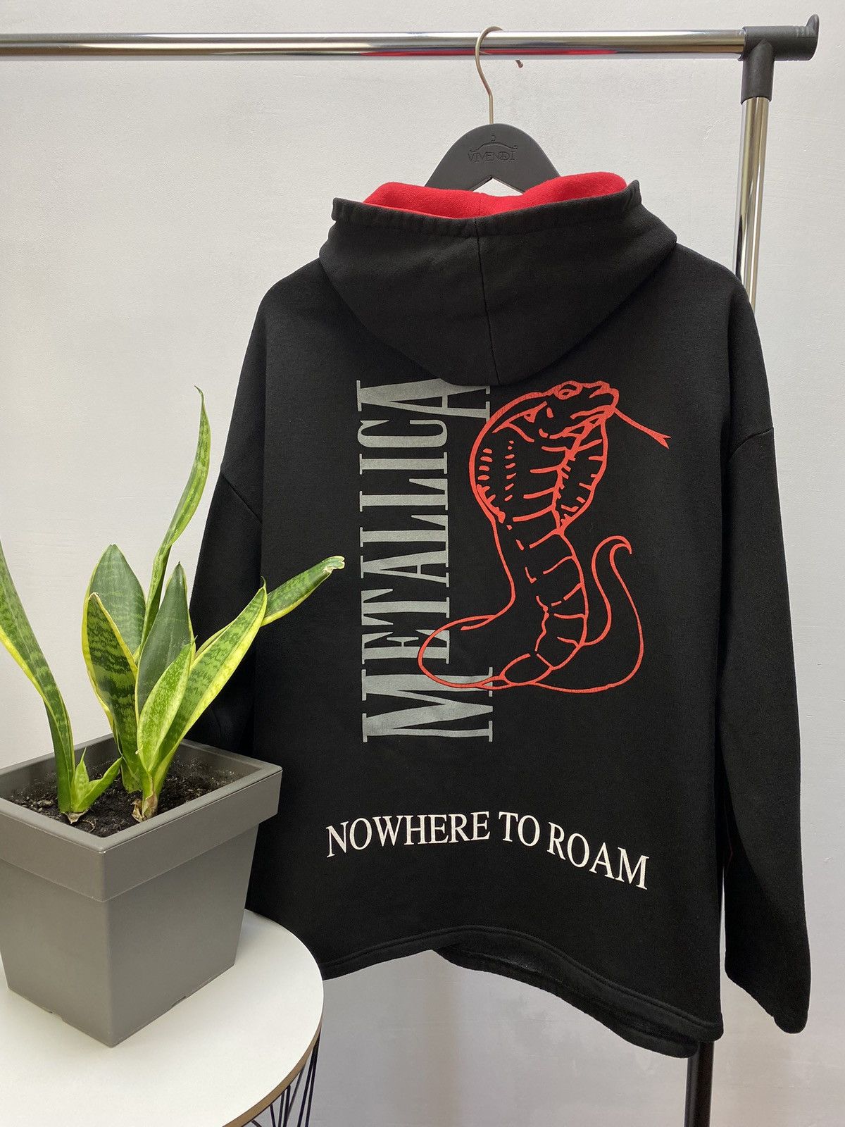 Band Tees × Metallica × Vintage Vintage 90s Metallica Nowhere Else To Roam Tour Hoodie Size US XL / EU 56 / 4 - 1 Thumbnail