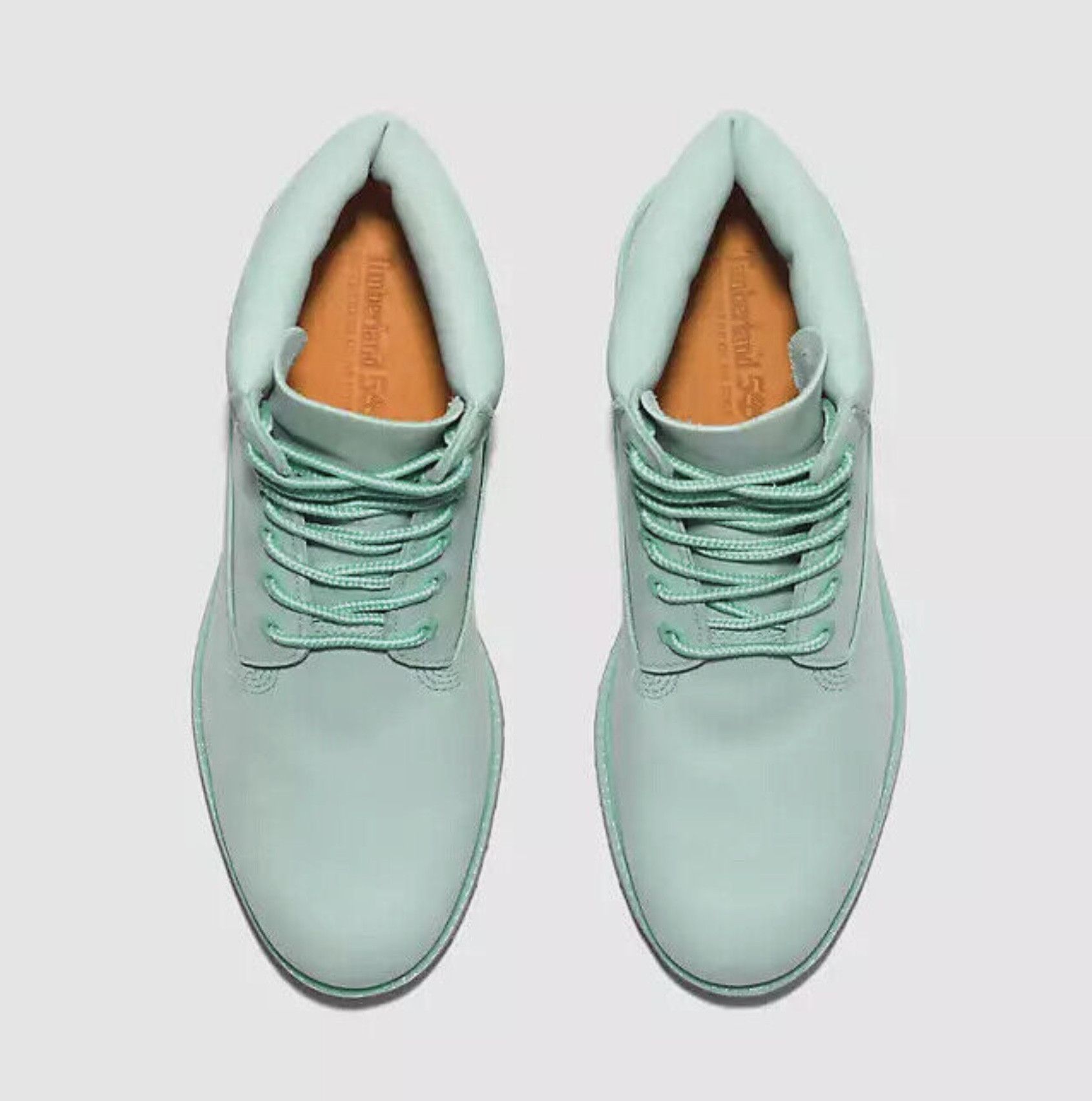 Timberland 50th Anniversary Premium 6" Boots Light Green Waterproof Size US 9.5 / EU 42-43 - 3 Thumbnail