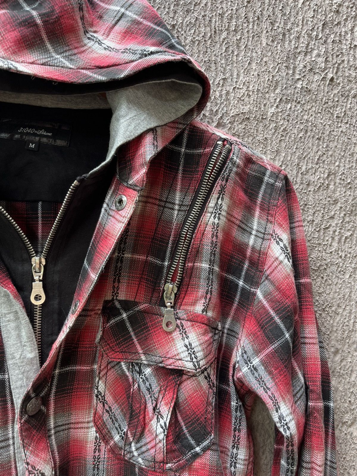 Japanese Brand 31040=skkone Plaid Jacket Size US M / EU 48-50 / 2 - 3 Thumbnail