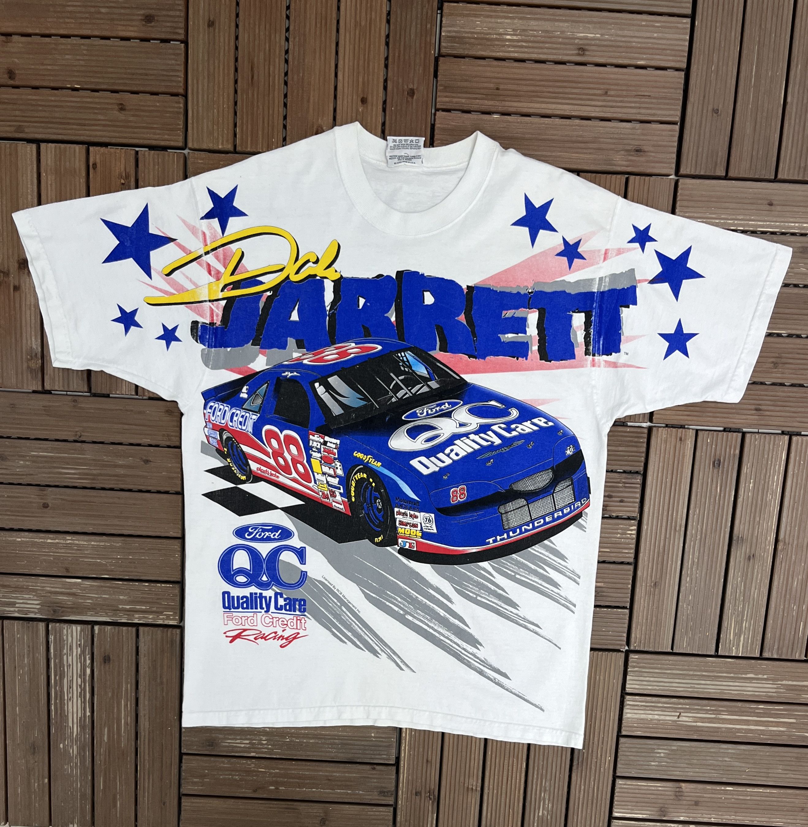 Dale Jarrett Rock N Roll Vintage AOP NASCAR Tee