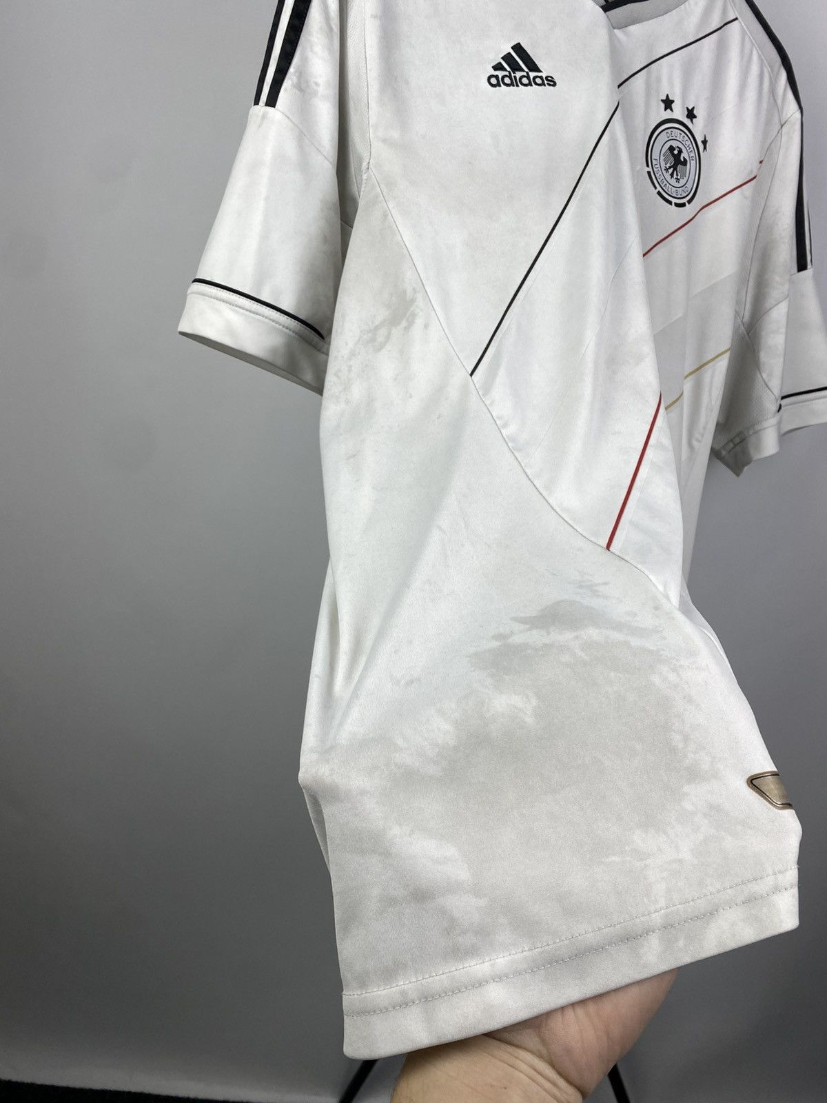 Adidas × Vintage 90s Vintage Adidas Deutscher Fussball-Bund Football Jersey Size US XL / EU 56 / 4 - 4 Thumbnail