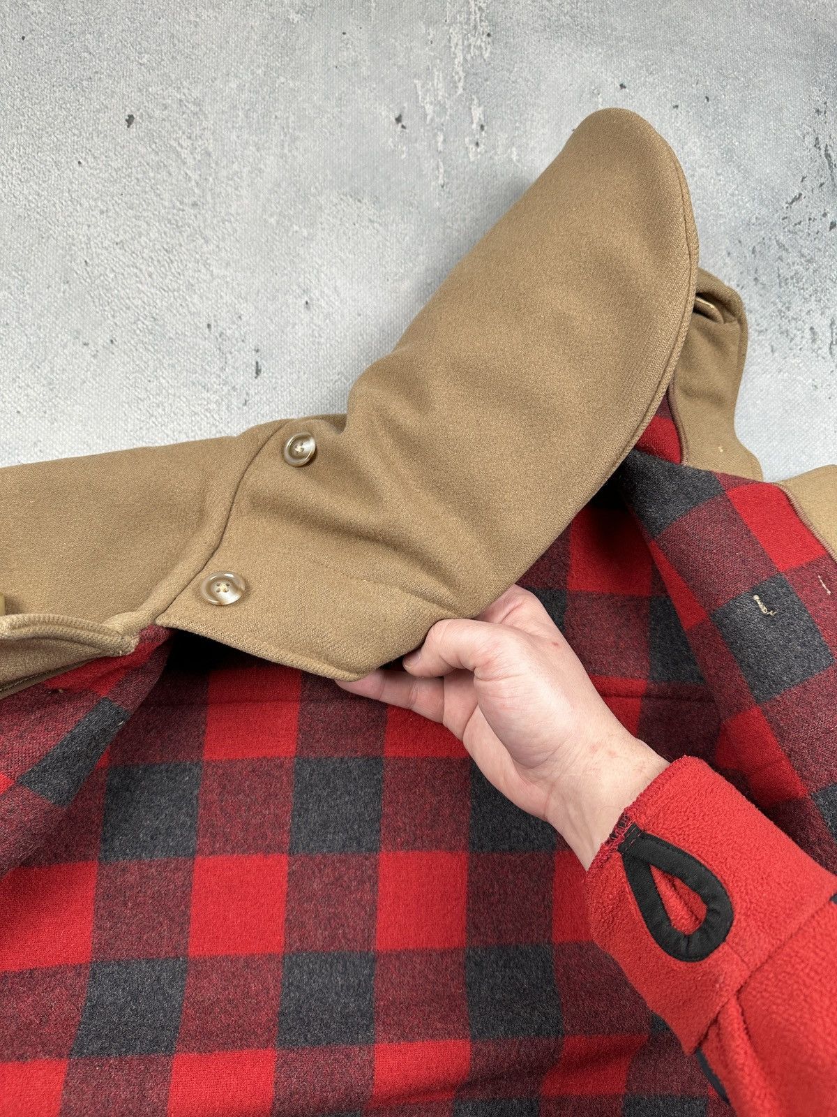 Gloverall Vintage Gloverall Original English Duffle Coat Camel Wool Size US M / EU 48-50 / 2 - 17 Thumbnail