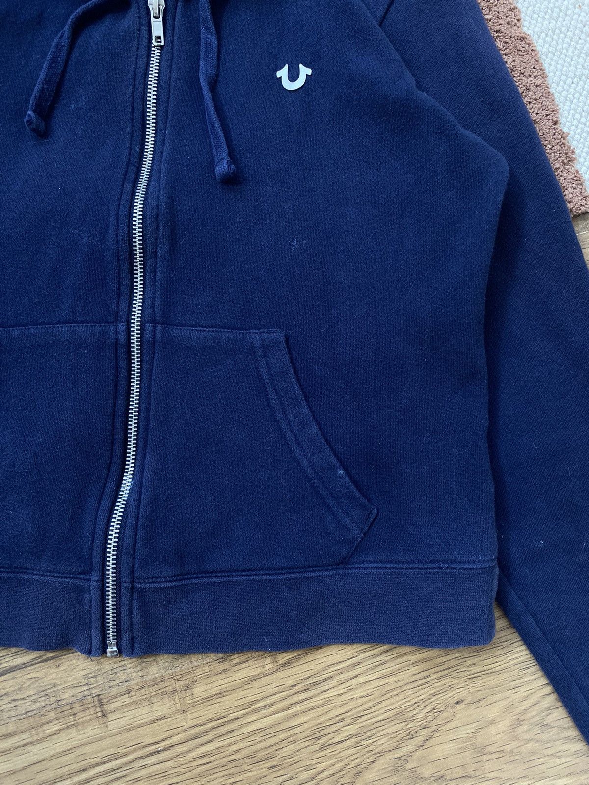 True Religion TRUE RELIGION BLUE BOXY FIT ZIP HOODIE Size S / US 4 / IT 40 - 4 Thumbnail