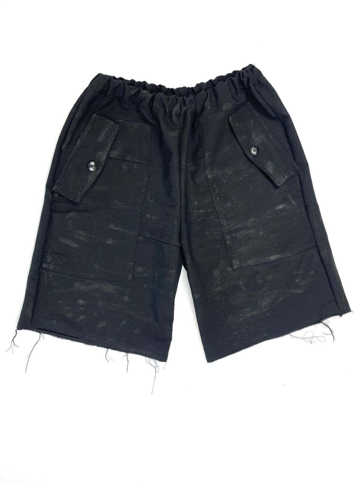 Chorley flight cargo waxed frayed hem carpenter pod shorts