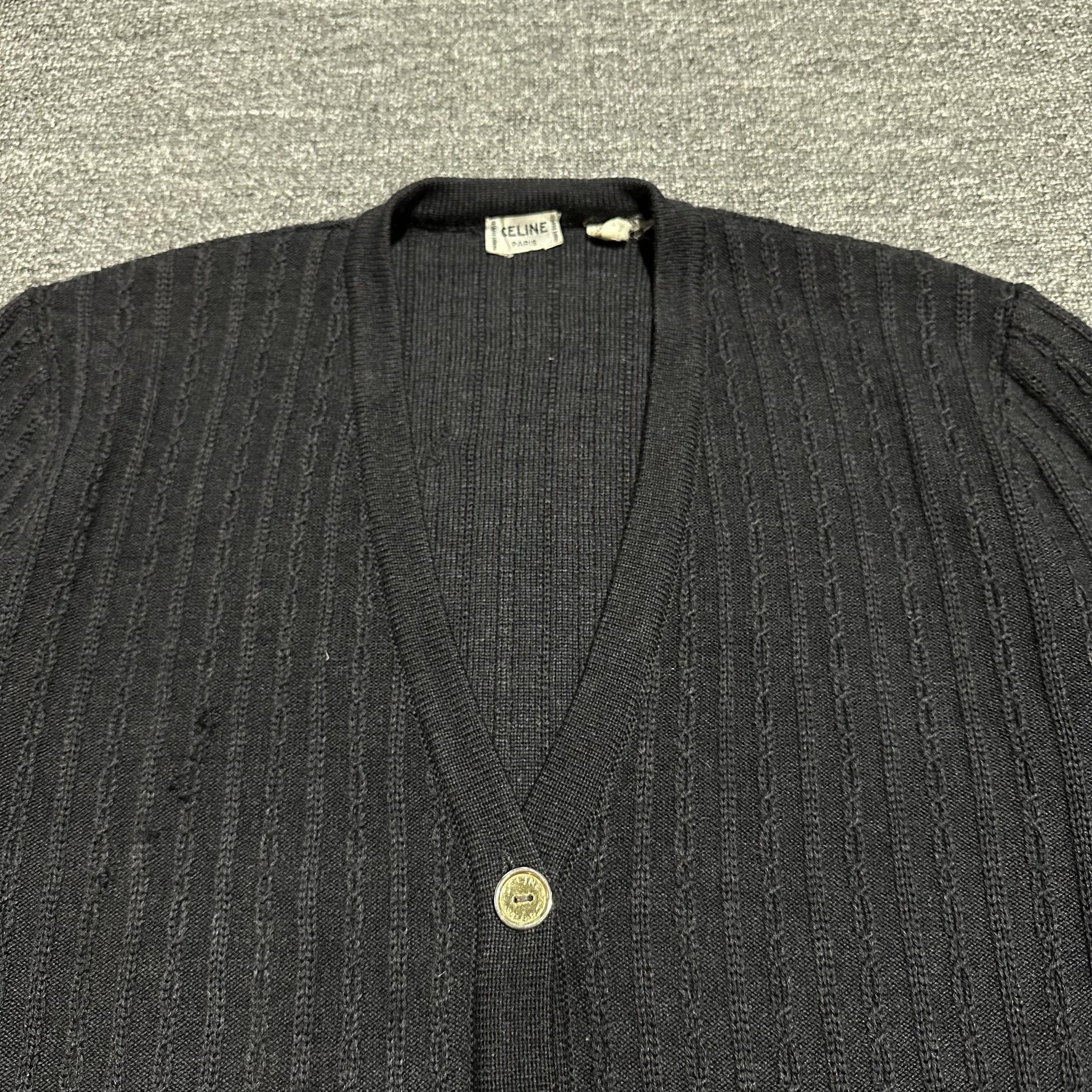 Celine × Vintage Vintage Celine Knitwear Cardigan Size M / US 6-8 / IT 42-44 - 2 Thumbnail