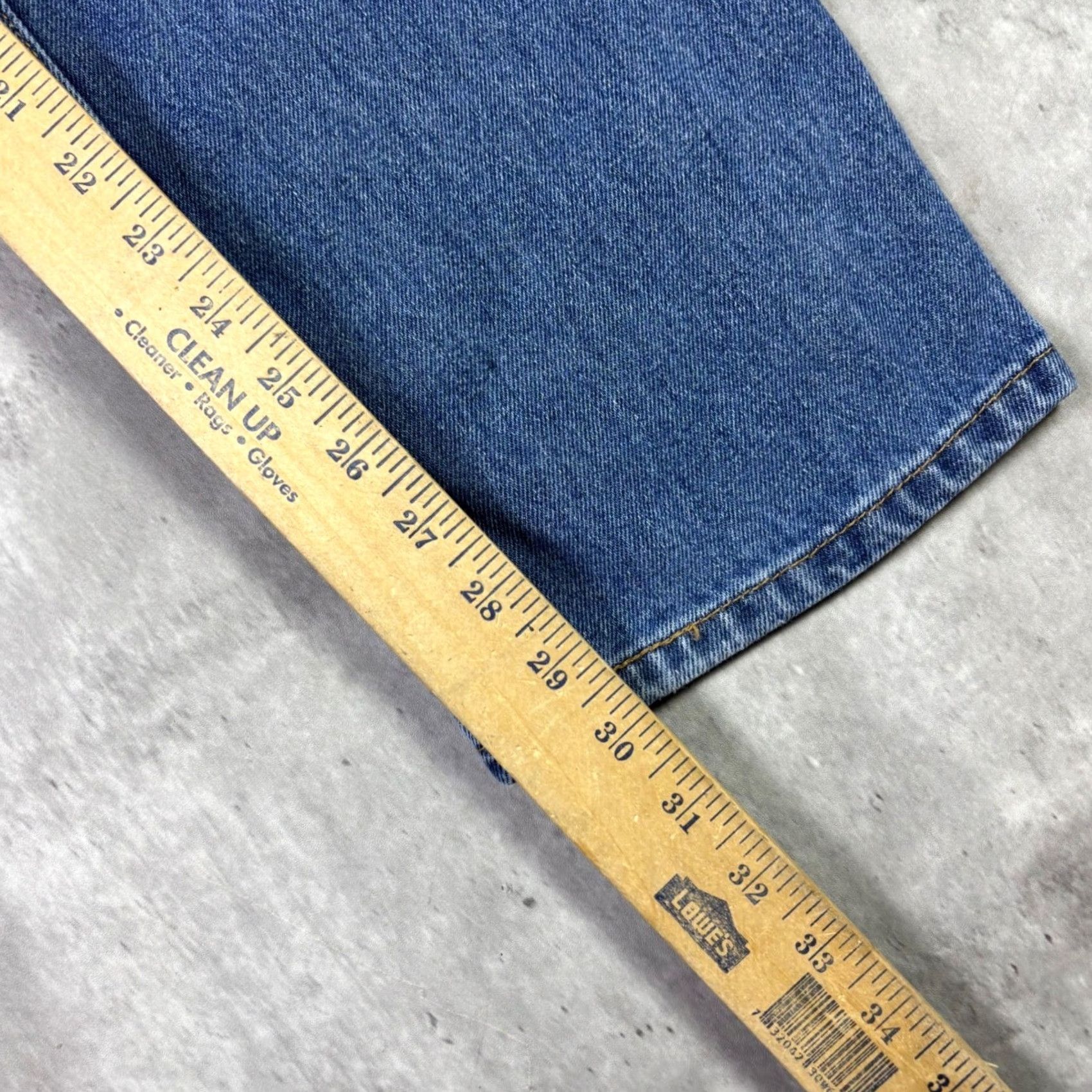 Levi's Levis 505 Regular Fit Straight Leg Jeans Mens 34x30 Medium Wash Blue Denim Size US 34 / EU 50 - 5 Thumbnail