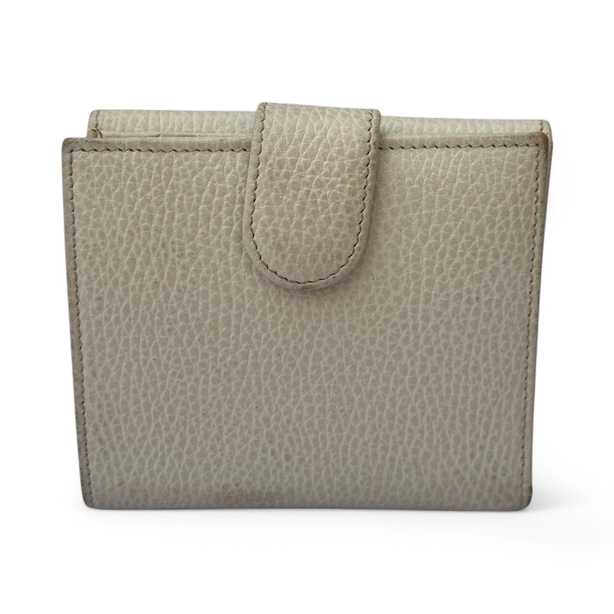 Gucci Gucci Wallet Compact Interlocking G Dollar Logo Ivory Size ONE SIZE - 2 Thumbnail