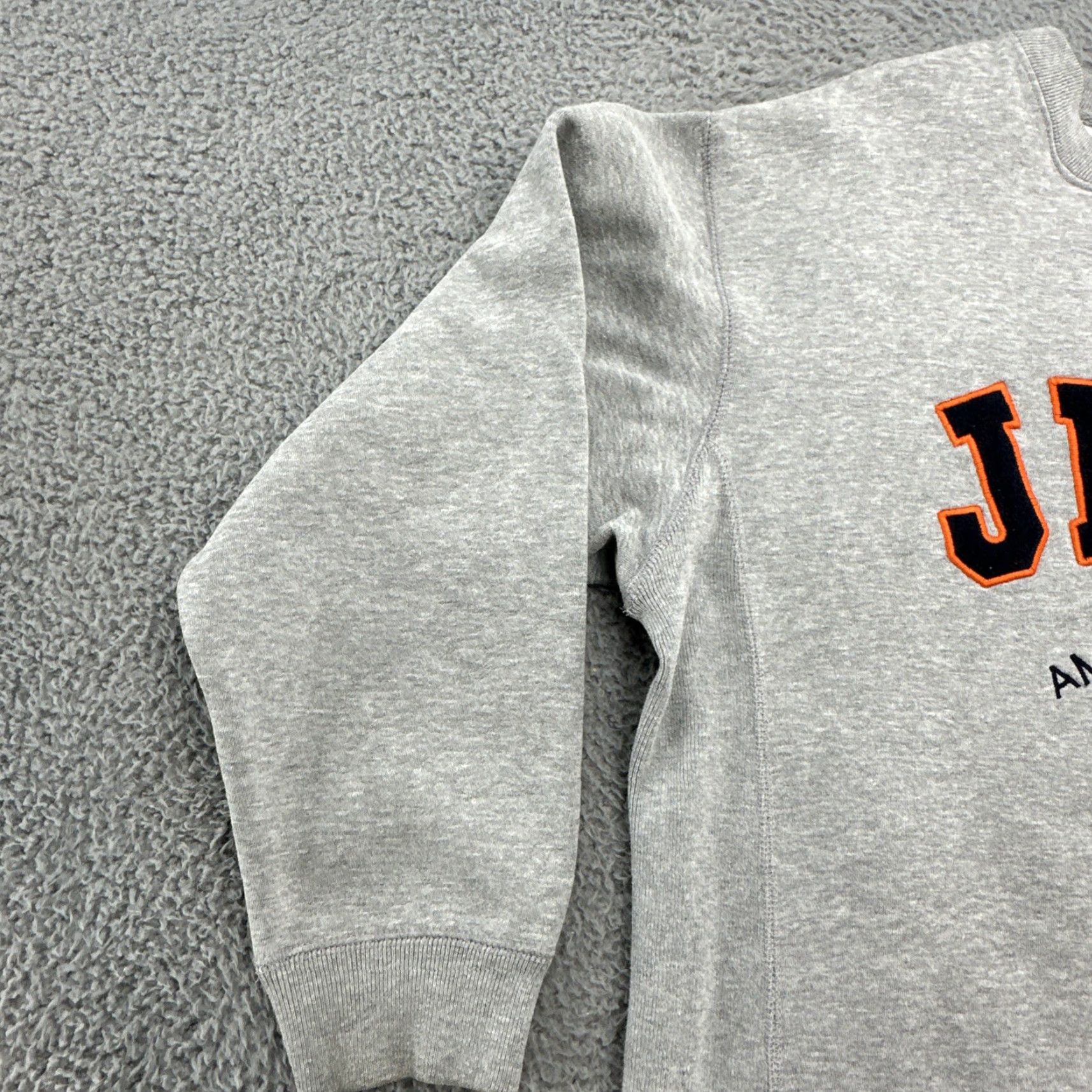 Jeep Vtg Jeep American Brand Men's Embroidered Logo Pullover Sweatshirt Gray Medium Size US M / EU 48-50 / 2 - 7 Thumbnail
