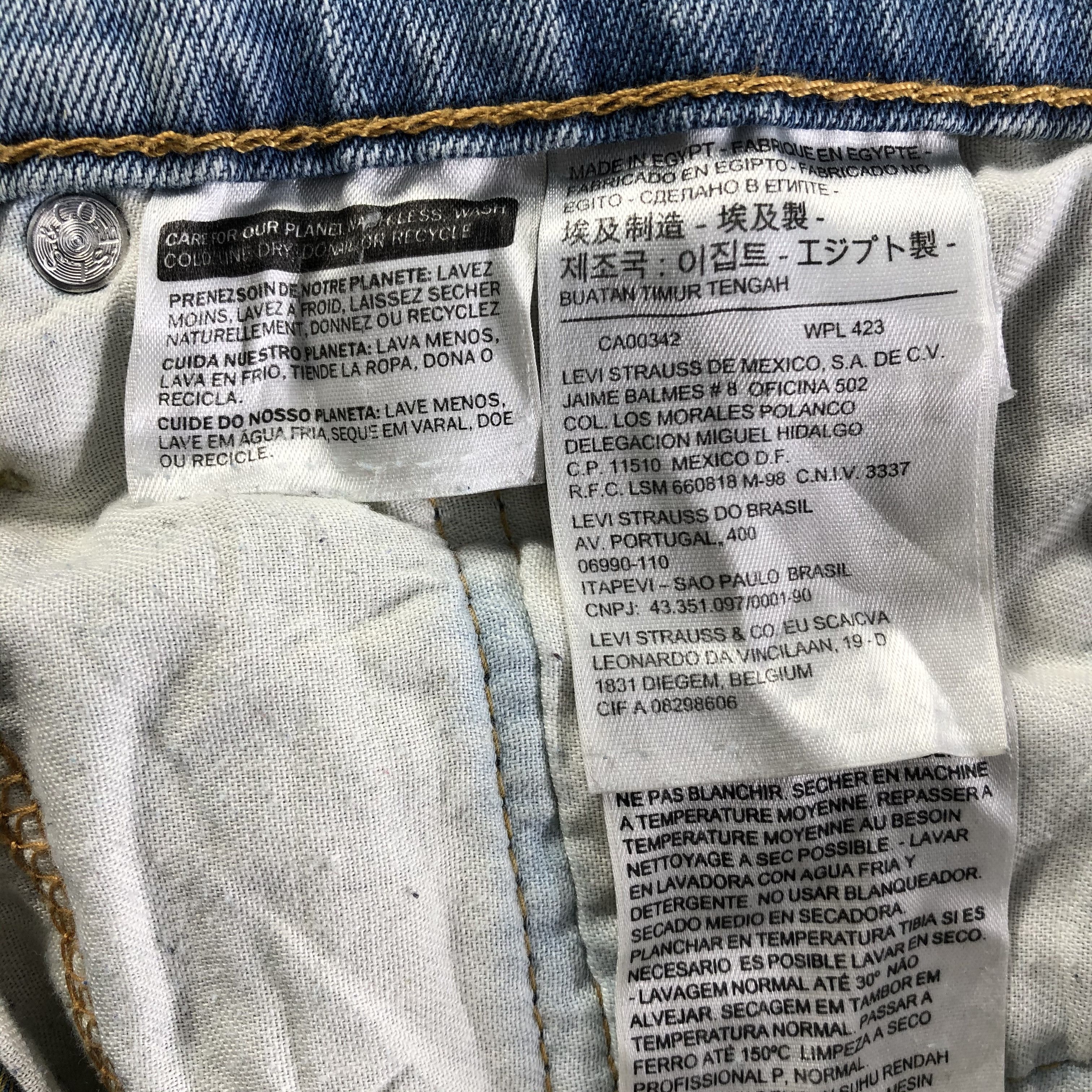Levi's Vintage Light Wash Levis 511 Jeans-J4446 Size US 31 - 8 Thumbnail