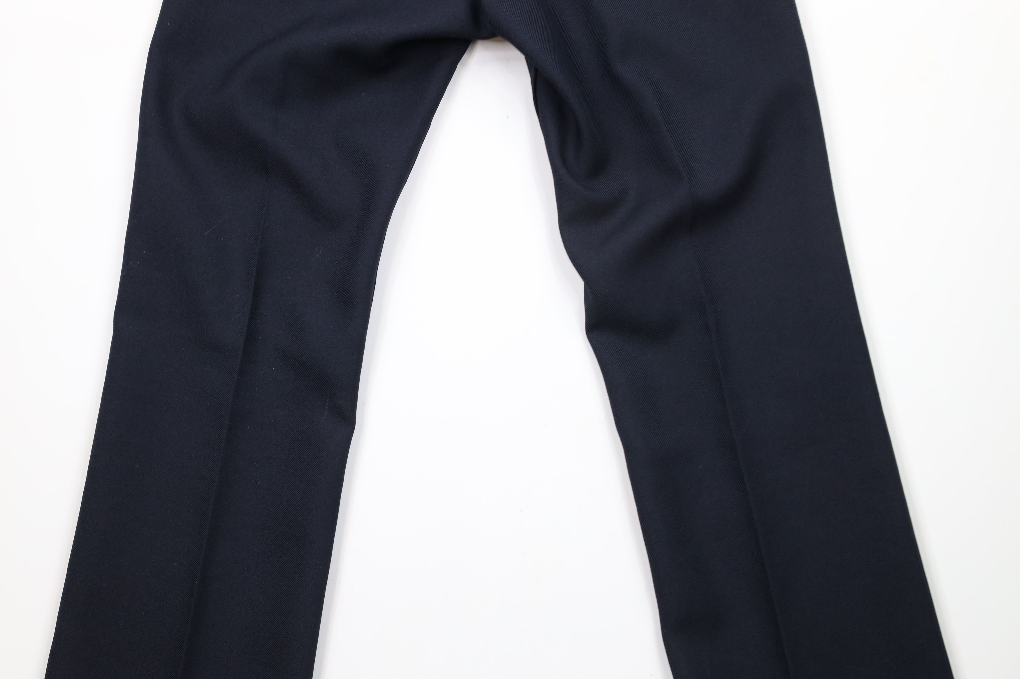 Vintage × Wrangler Vintage 90s Wrangler Flared Bootcut Chino Pants Navy Blue Size US 30 / EU 46 - 9 Thumbnail