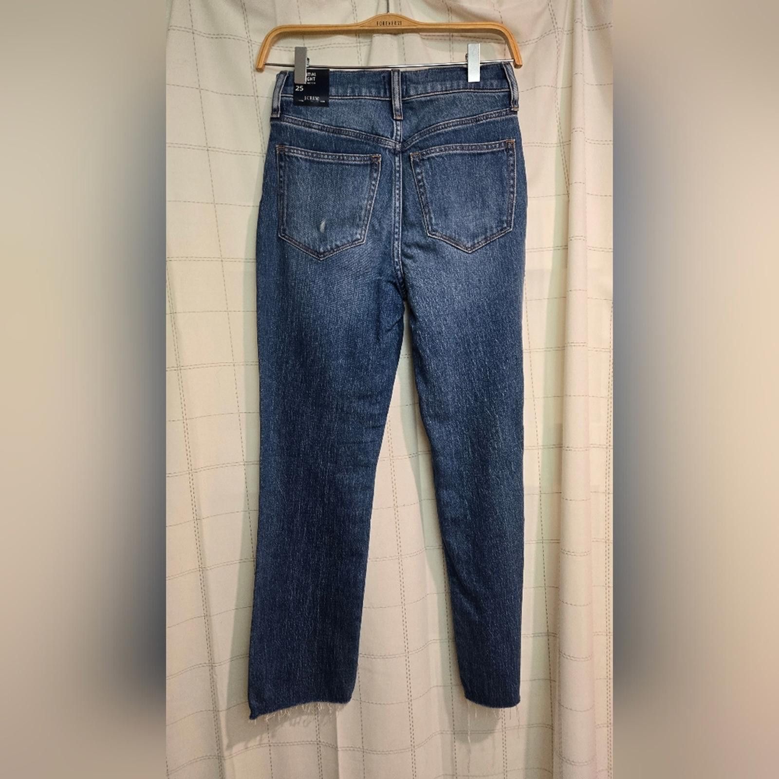 J.Crew J Crew Essential straight jean in all-day stretch Size 25" / US 0 / IT 36 - 5 Thumbnail