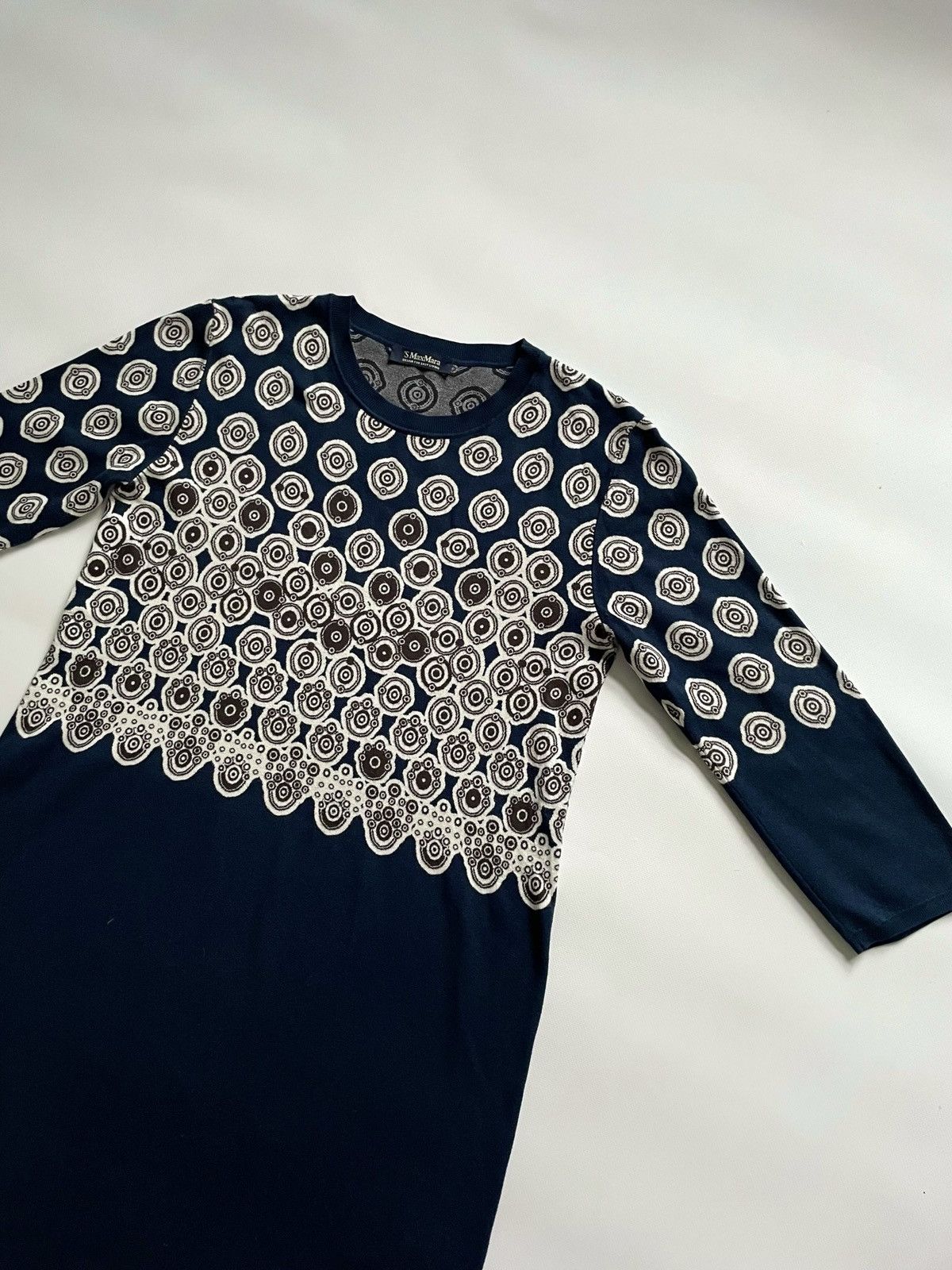 Max Mara Max Mara cotton dress knitwear Size L / US 10 / IT 46 - 2 Thumbnail
