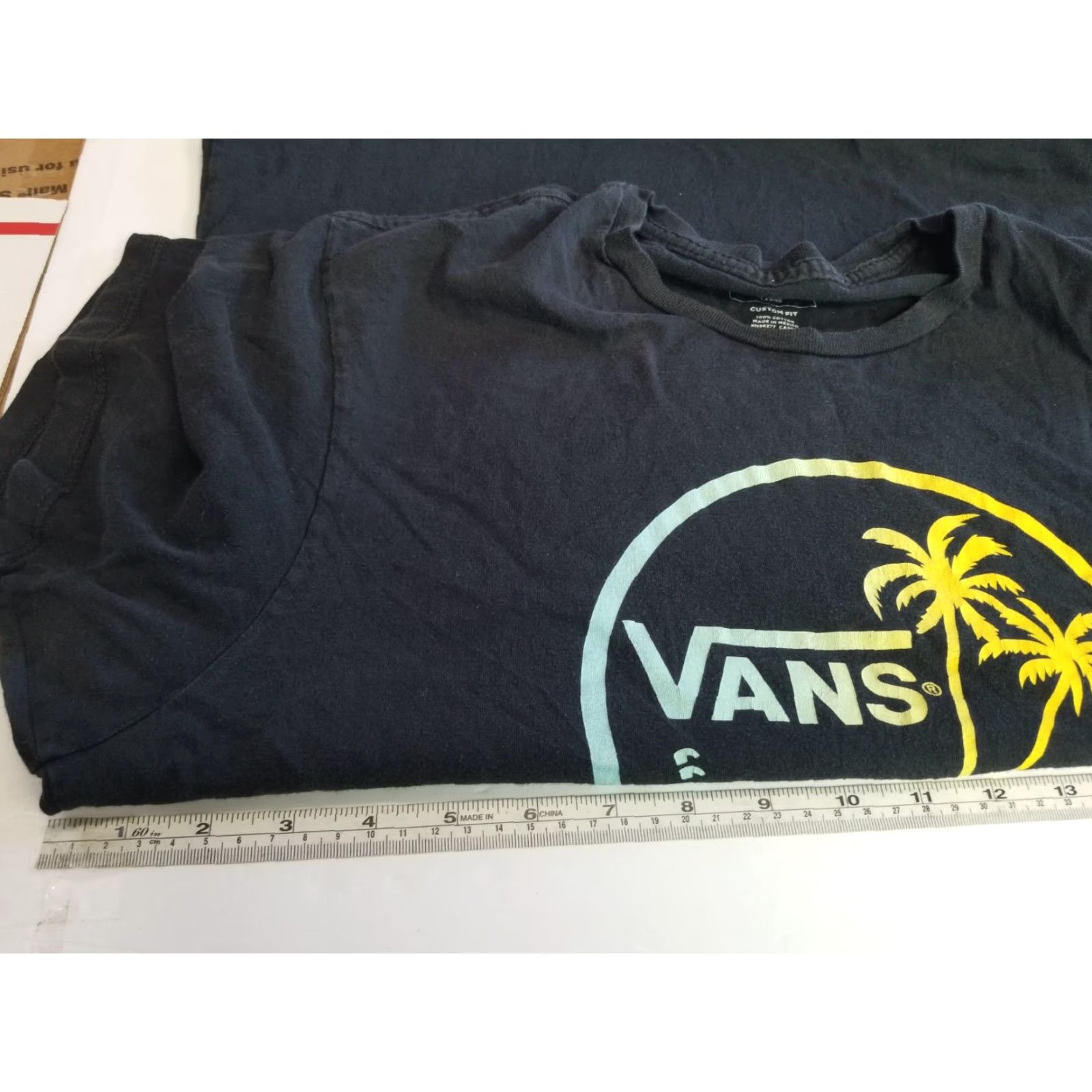 Vans VINTAGE Vans Short Sleeve Logo Black Crewneck T-Shirt Mens Size Large Size US L / EU 52-54 / 3 - 3 Thumbnail