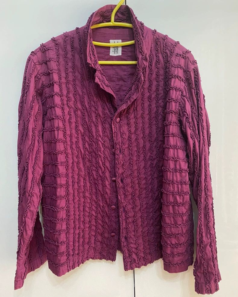 Issey Miyake issey miyake size:2 Rose red coat Size XXS / US 00 / IT 34 - 2 Thumbnail