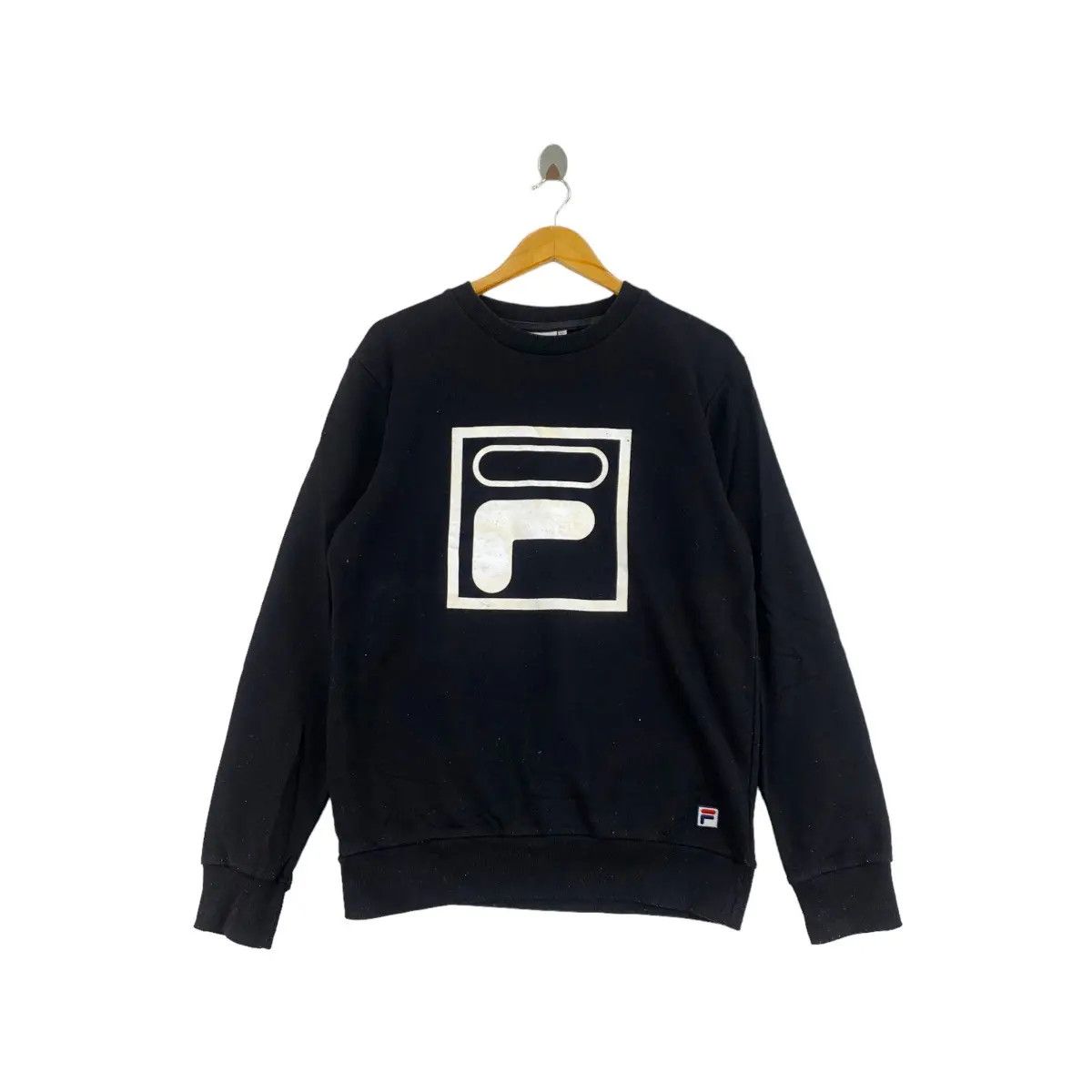 Fila Vintage FILA Big Logo Print Black Sweatshirt Size US XL / EU 56 / 4 - 1 Thumbnail