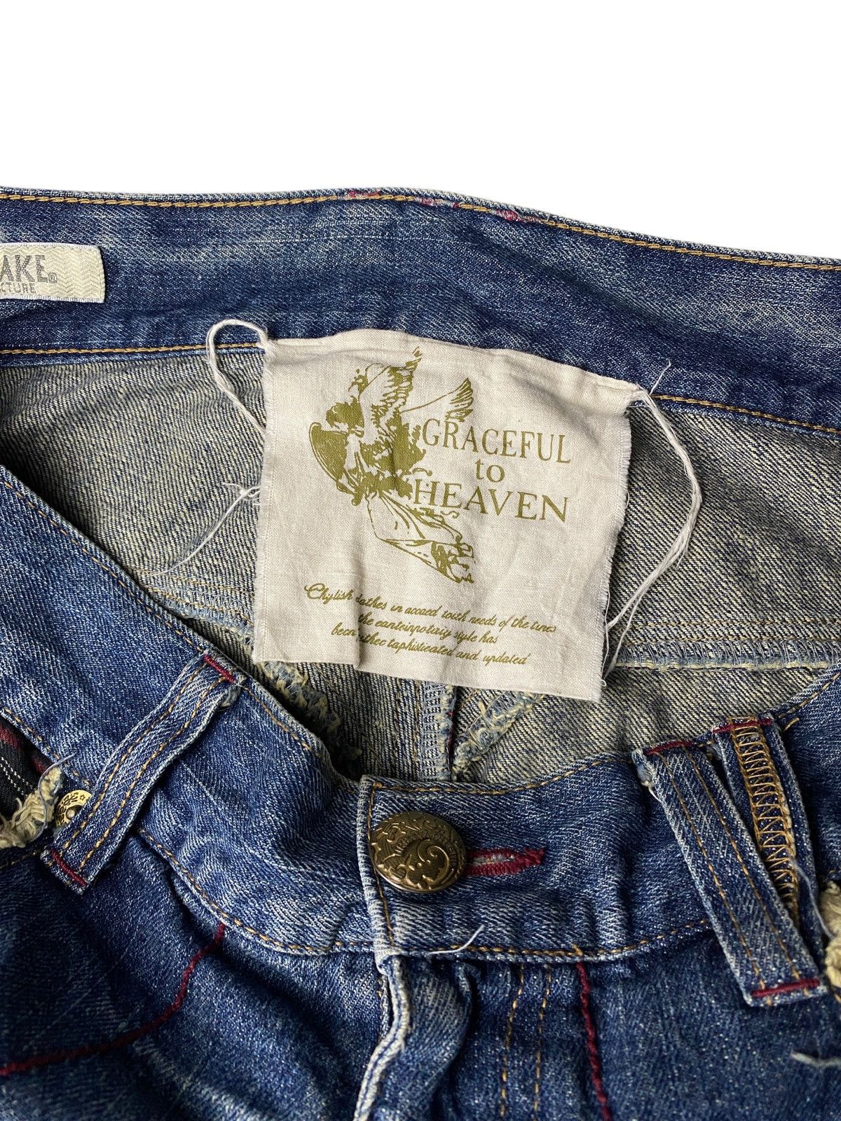 If Six Was Nine 2000's Graceful to Heaven Seawash Flared Jeans Size US 31 - 9 Thumbnail