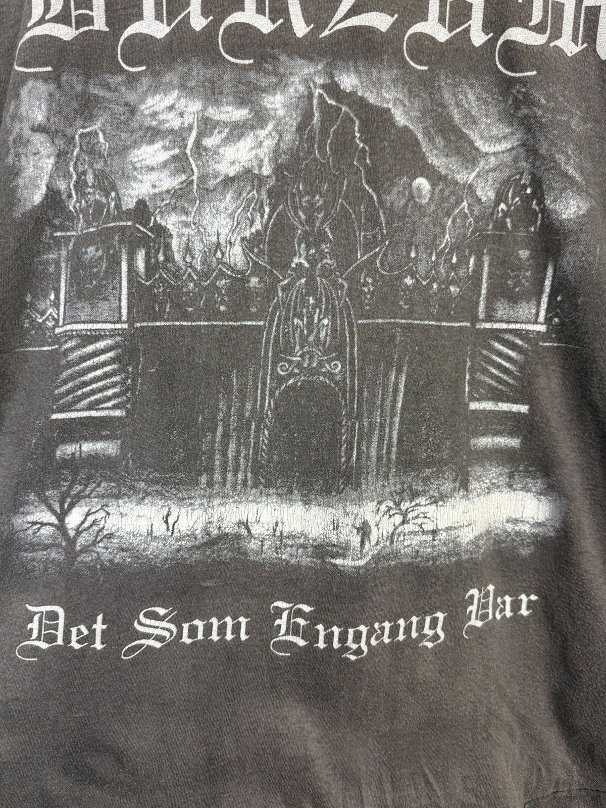 Band Tees 90s Burzum Det Som Engang Var Black Metal T-Shirt Faded ~M Size US M / EU 48-50 / 2 - 3 Thumbnail