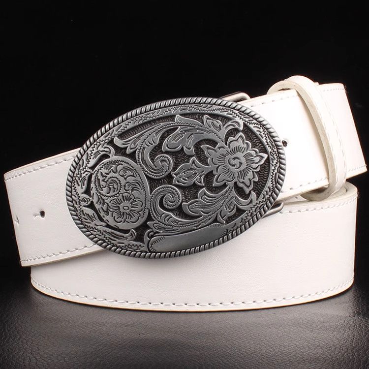Designer Dark Vintage Belt Riveted Belts Menswear Accessories Size ONE SIZE - 5 Thumbnail
