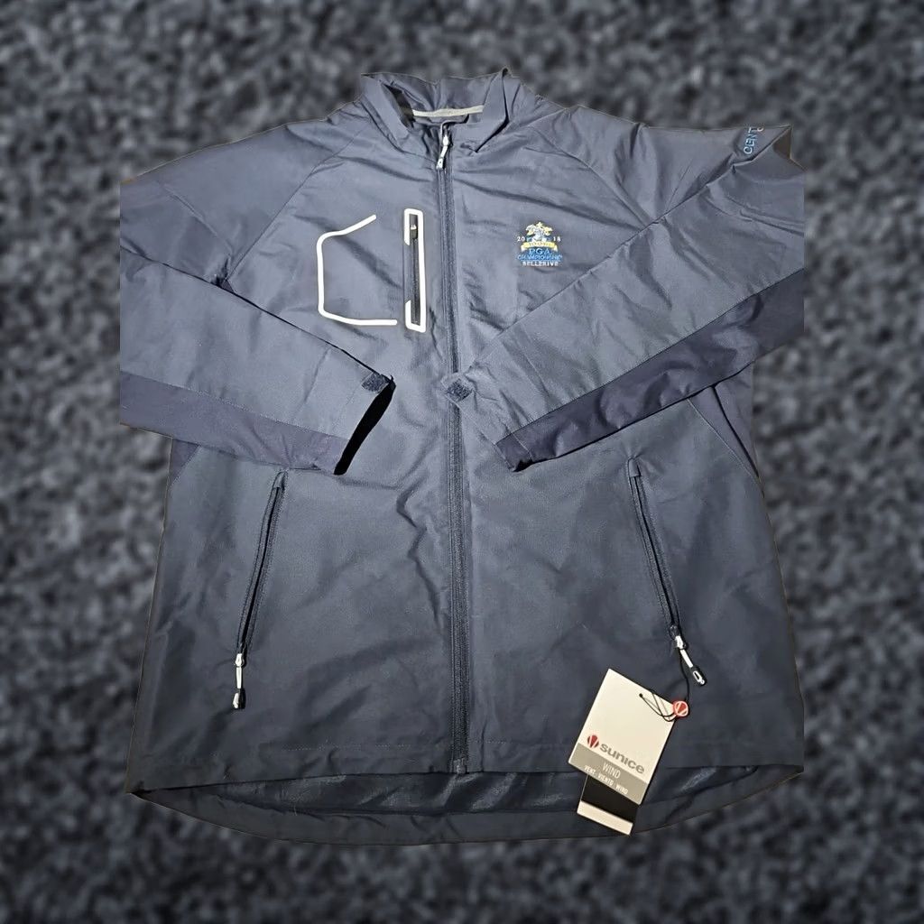 Vintage Sunice Jacket Mens L Blue Nwt Collins Windwear X20 Golf Bellerive Full Zip Size US L / EU 52-54 / 3 - 1 Thumbnail
