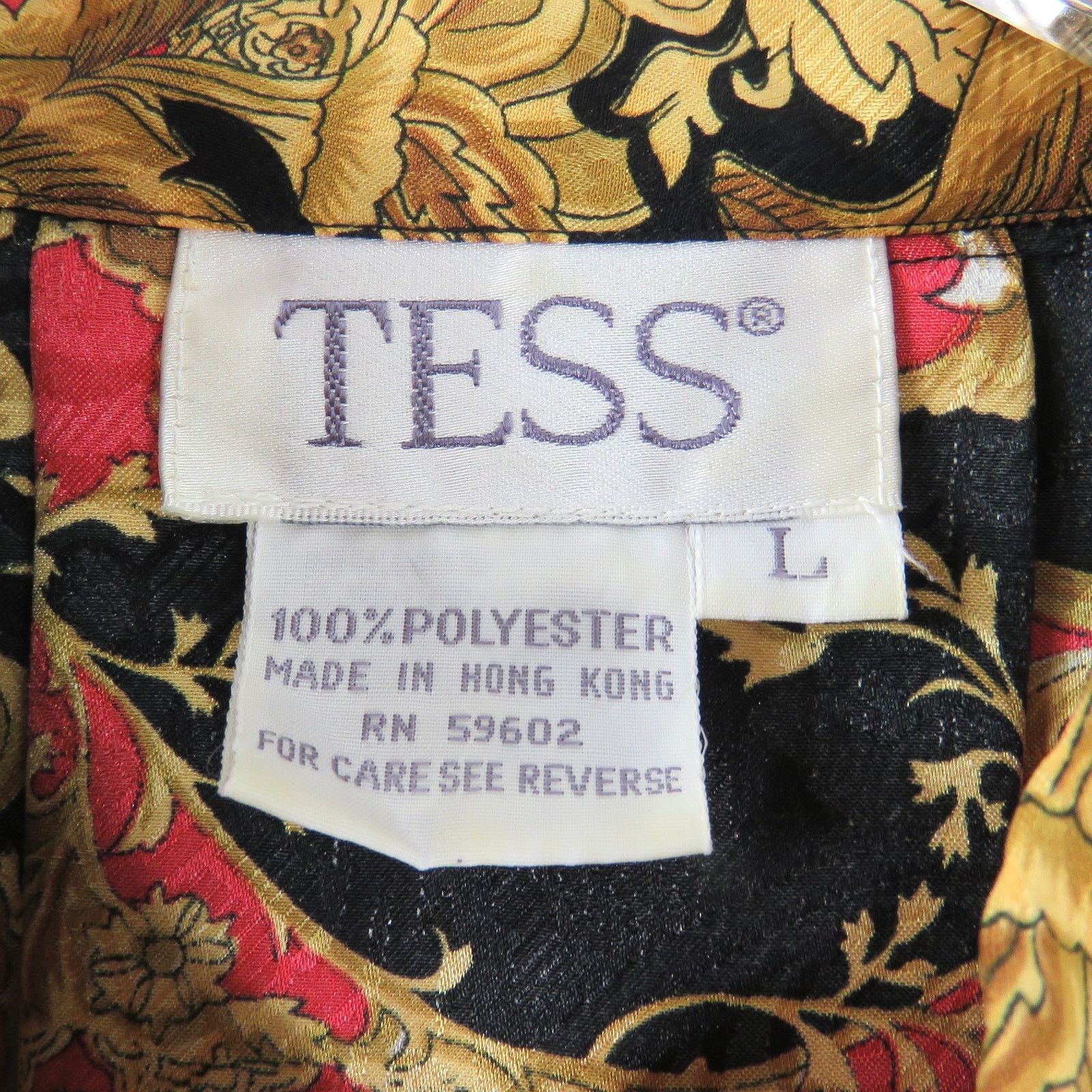 Vintage Vintage Gold Black and Red Regal Button Down Blouse Large Size L / US 10 / IT 46 - 3 Thumbnail