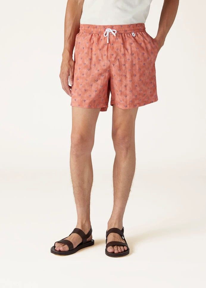 Loro Piana LORO PIANA sizeXXL Orange balloon pattern nylon beach short Size US 31 - 5 Thumbnail