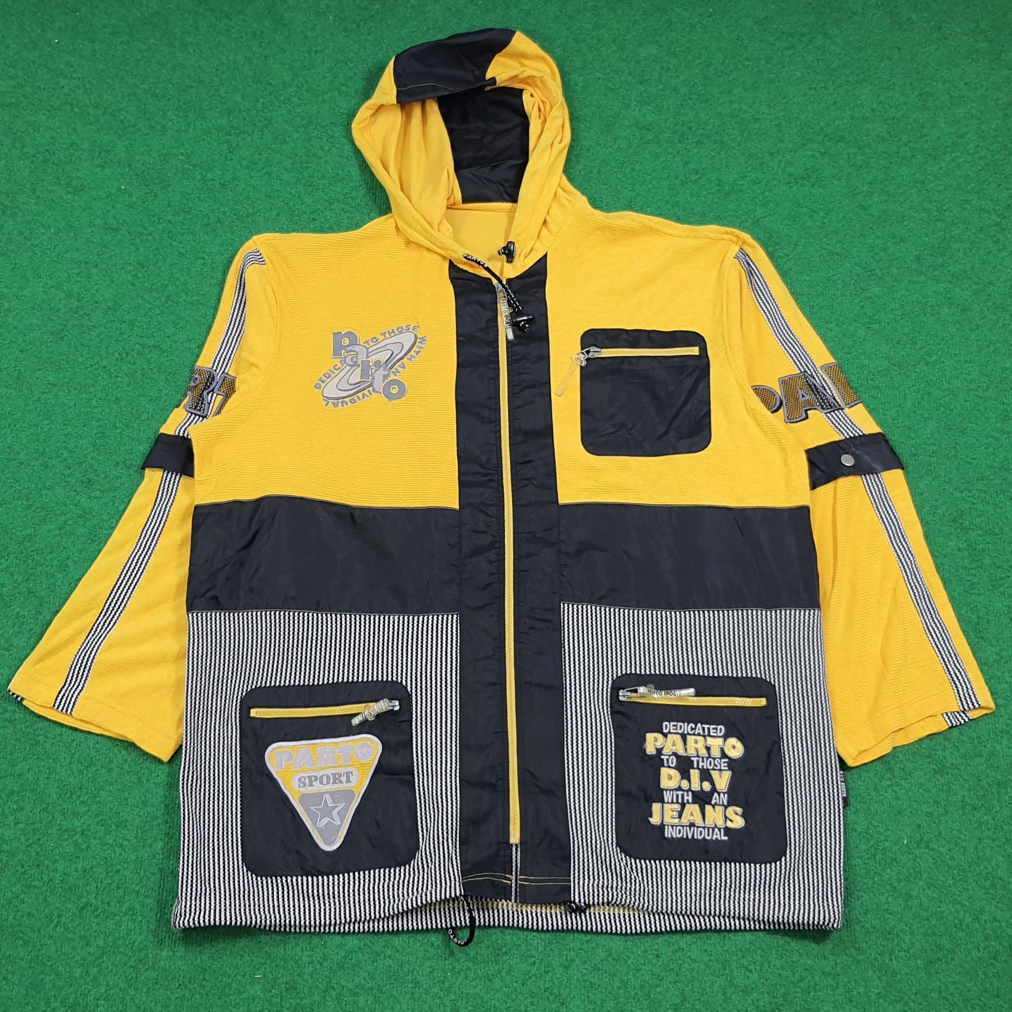 Vintage Vintage 90s Parto Sport American Jacket Hoodie c279N10 Size US XXL / EU 58 / 5 - 4 Thumbnail
