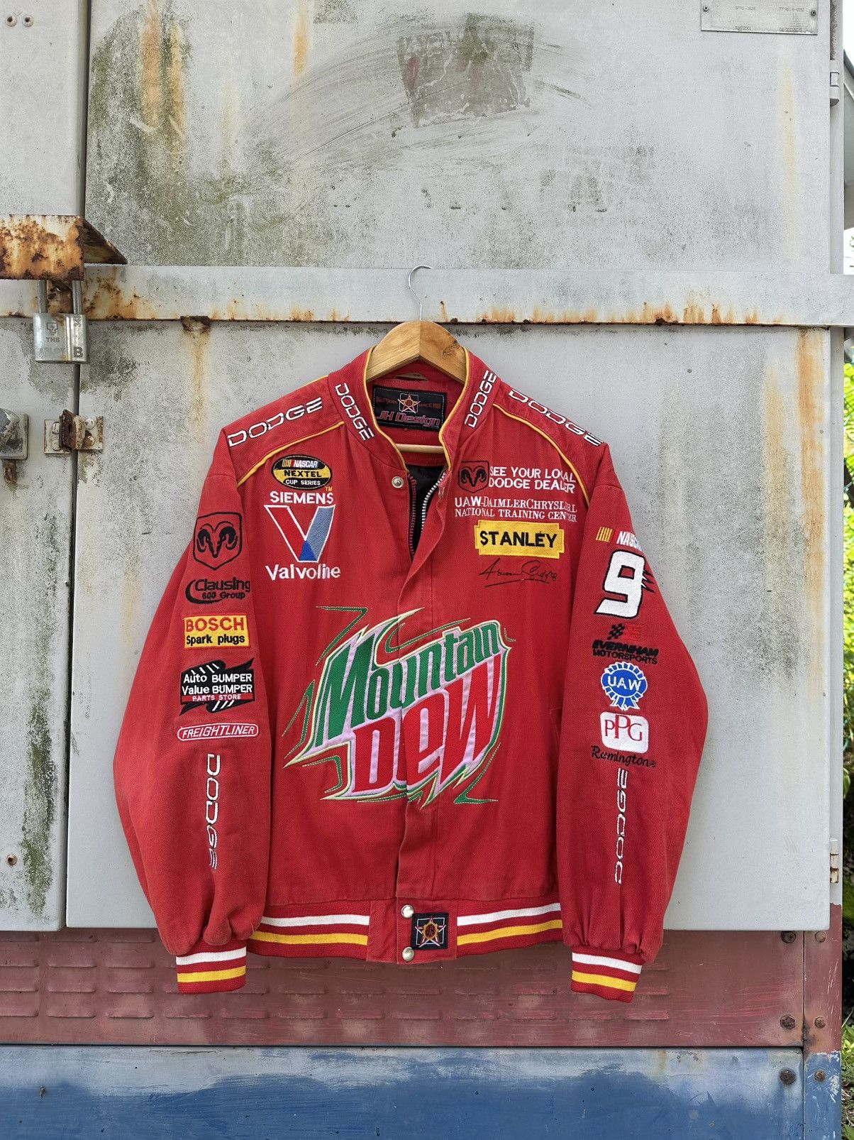 NASCAR 👹Vintage Faded NASCAR Mountain Dew Racing Bomber Jacket Size US L / EU 52-54 / 3 - 2 Thumbnail