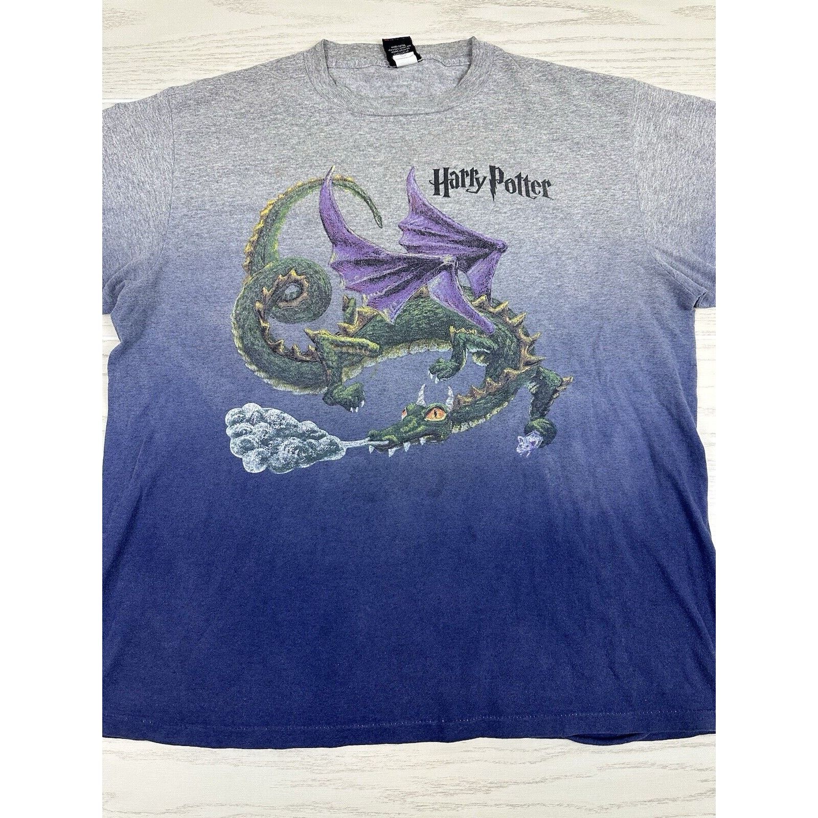 Vintage Vintage 2000 Harry Potter Dragon Shirt Size US XL / EU 56 / 4 - 2 Thumbnail