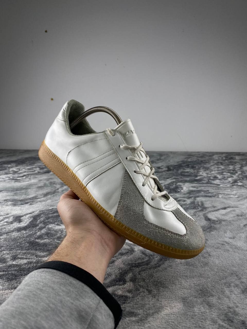 Vintage GAT BW Sport Army Trainer Bundeswehr Shoes Leather Sneakers Size US 10.5 / EU 43-44 - 3 Thumbnail