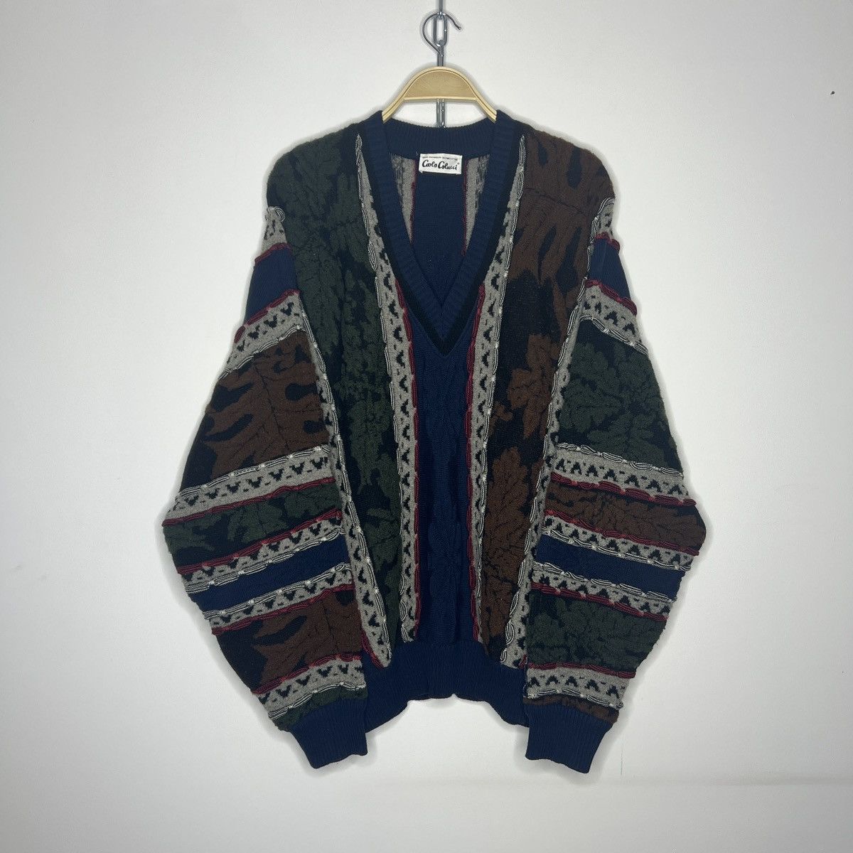Carlo Colucci × Coogi Carlo Colucci Vintage Sweater Knitwear Jumper Cable Coogi Size US L / EU 52-54 / 3 - 1 Thumbnail