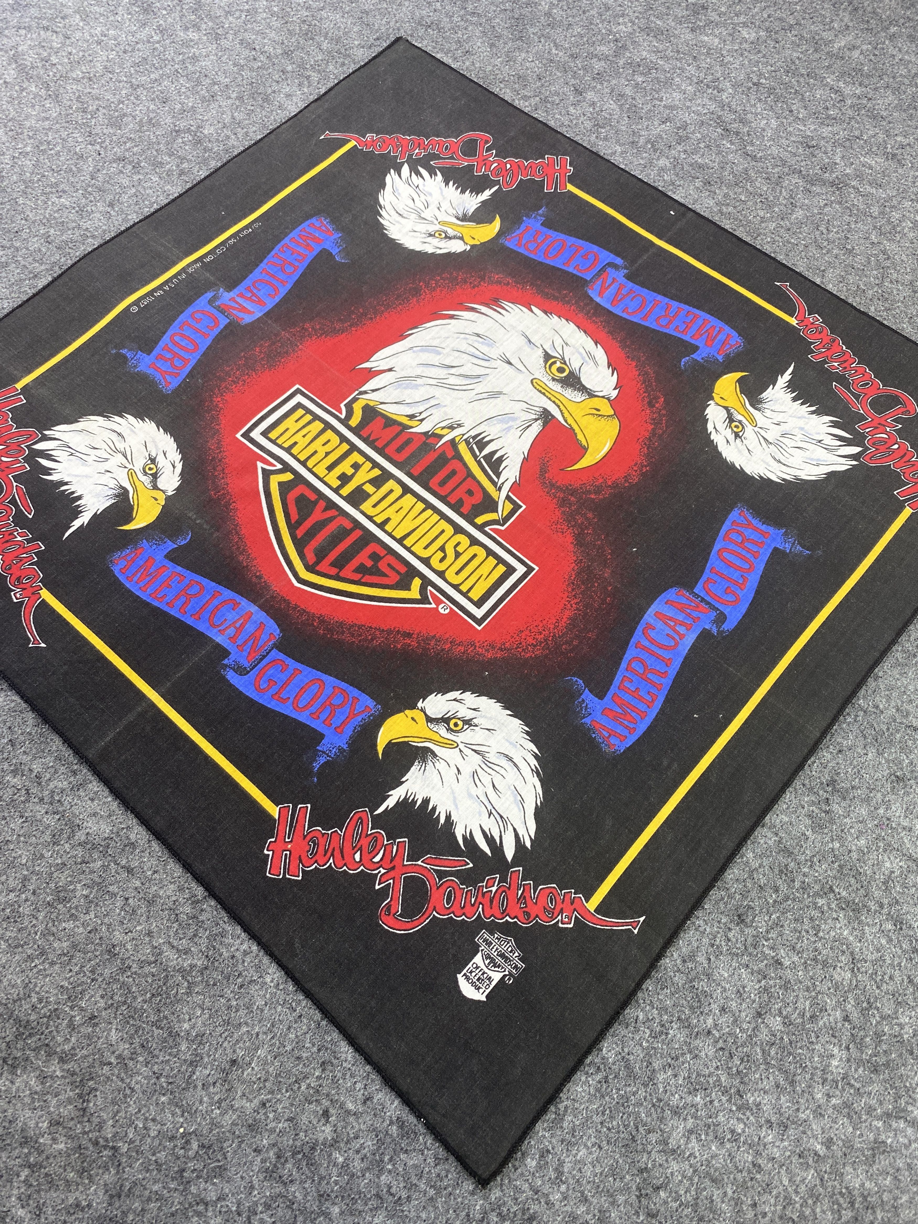 Harley Davidson × Vintage Vintage Harley Davidson Bandana -B150 Size ONE SIZE - 4 Thumbnail