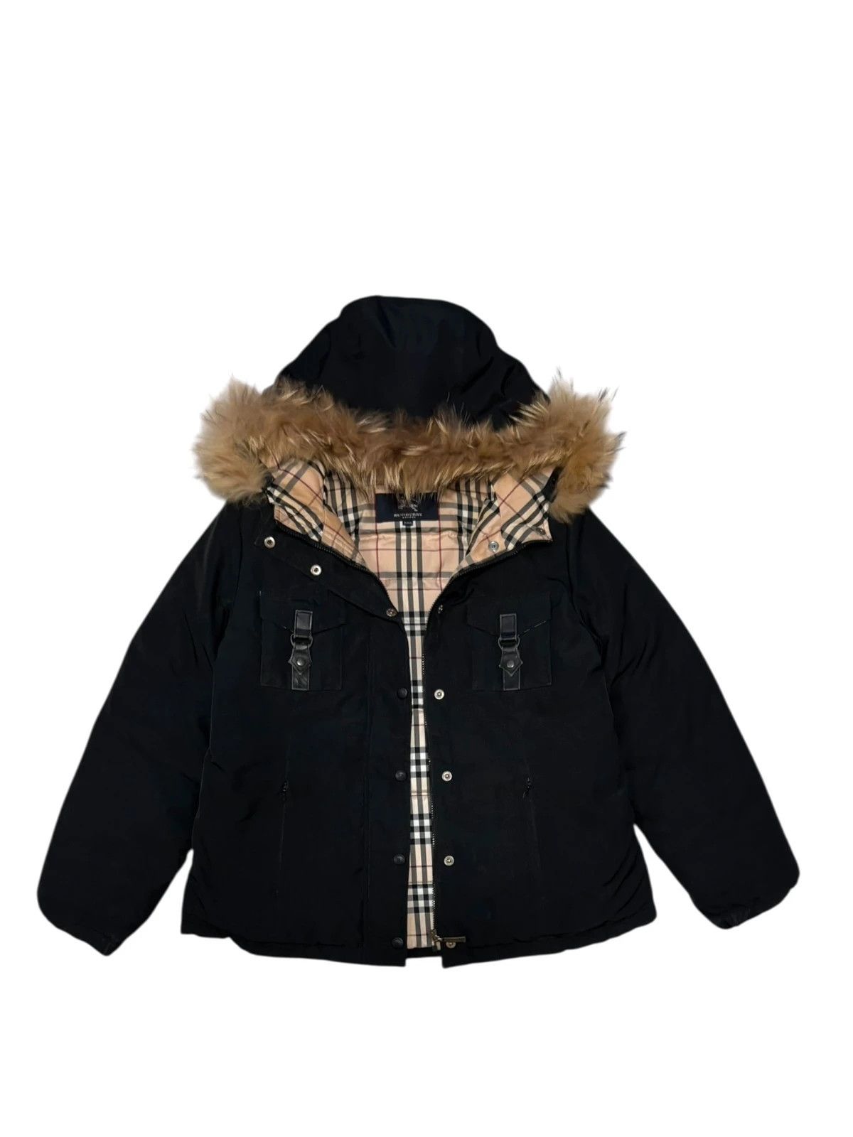 Burberry Burberry quilted utility pocket down fur hood puffer jacket Size US S / EU 44-46 / 1 - 1 Thumbnail