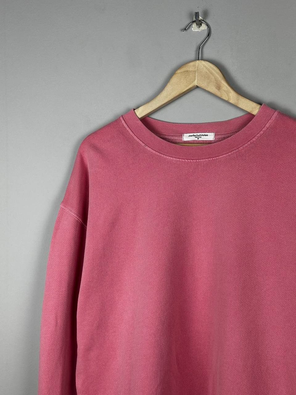 perfectwhitetee Perfectwhitetee Pink Oversized Cropped Sweatshirt USA Size M / US 6-8 / IT 42-44 - 3 Thumbnail
