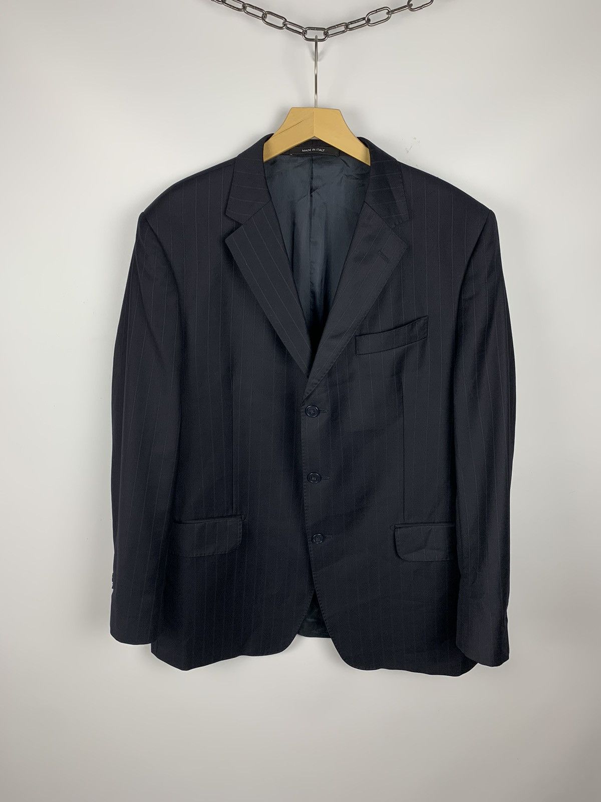 Ermenegildo Zegna Ermenegildo Zegna Wool Blazer Jacket Men’s Size 44R Blue Top Size 44R - 22 Thumbnail