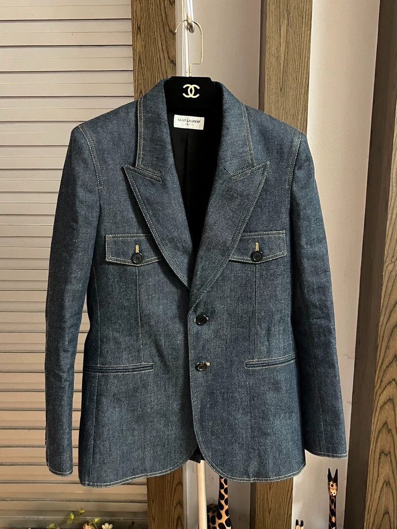 Saint Laurent Paris Saint Laurent Paris Cowboy suit jacket-2506 Size XS / US 0-2 / IT 36-38 - 3 Thumbnail