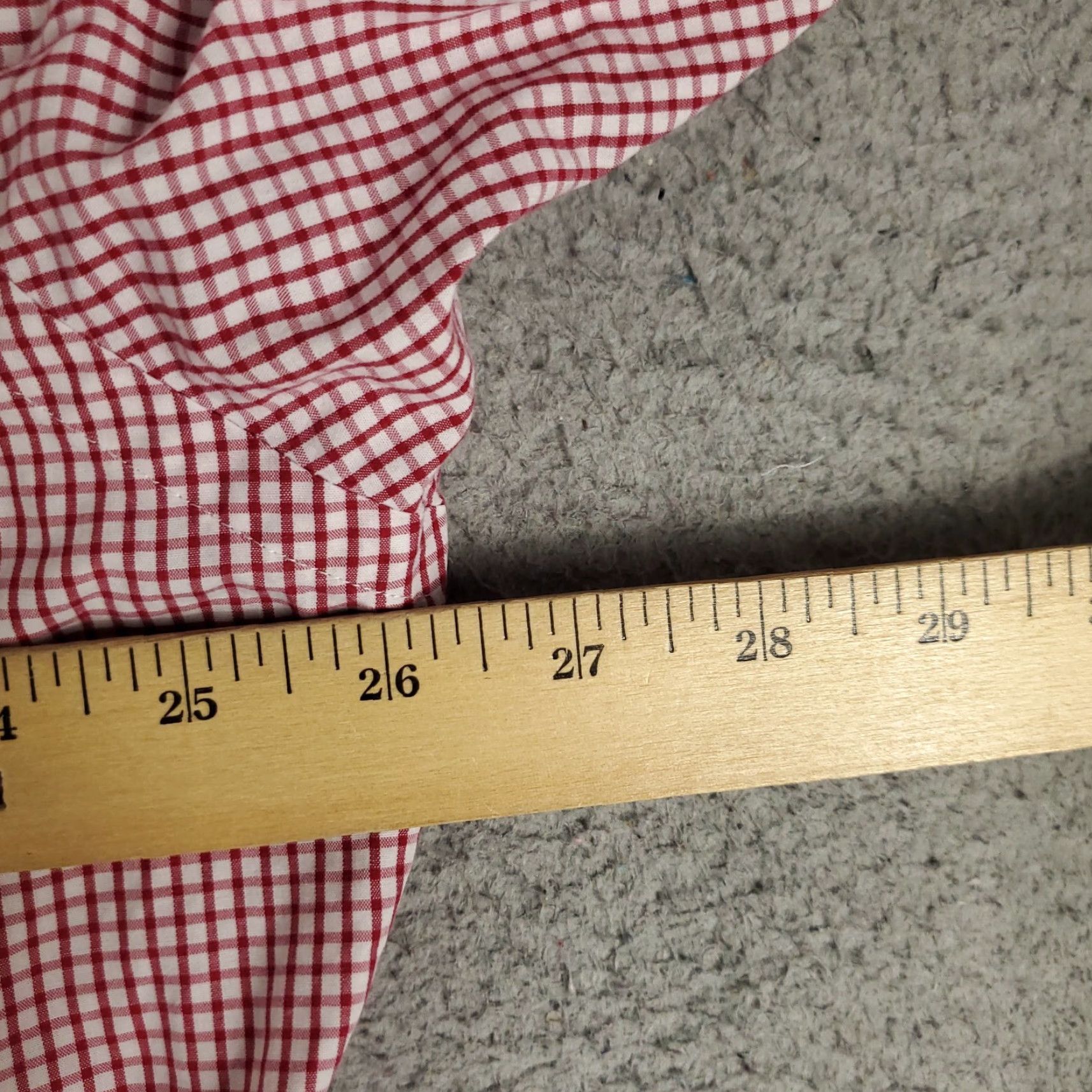 Ralph Lauren Ralph Lauren Dress Shirt Mens Size 17 Red Check Button Up Long Sleeve Casual Business Regular Size 46R - 5 Thumbnail