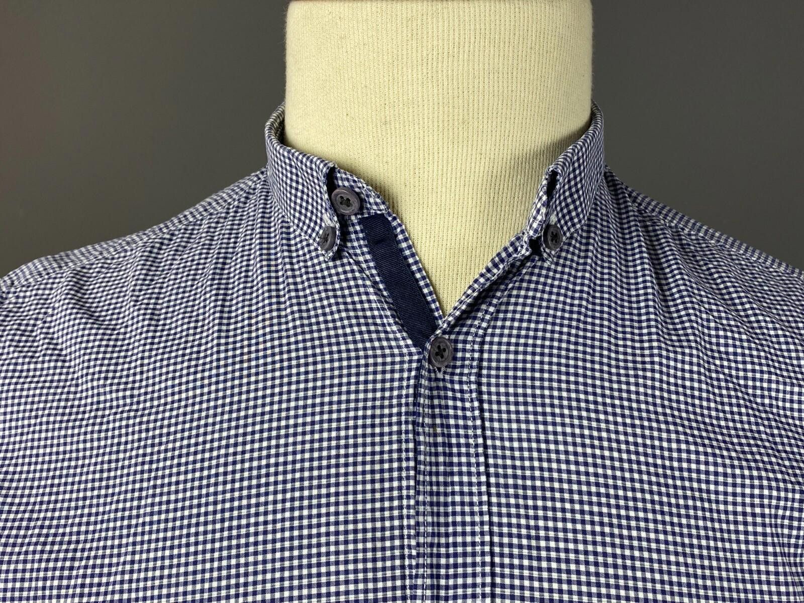 The Kooples The Kooples Sport Check Blue Summer Button Down Shirt Size M Size US M / EU 48-50 / 2 - 4 Thumbnail