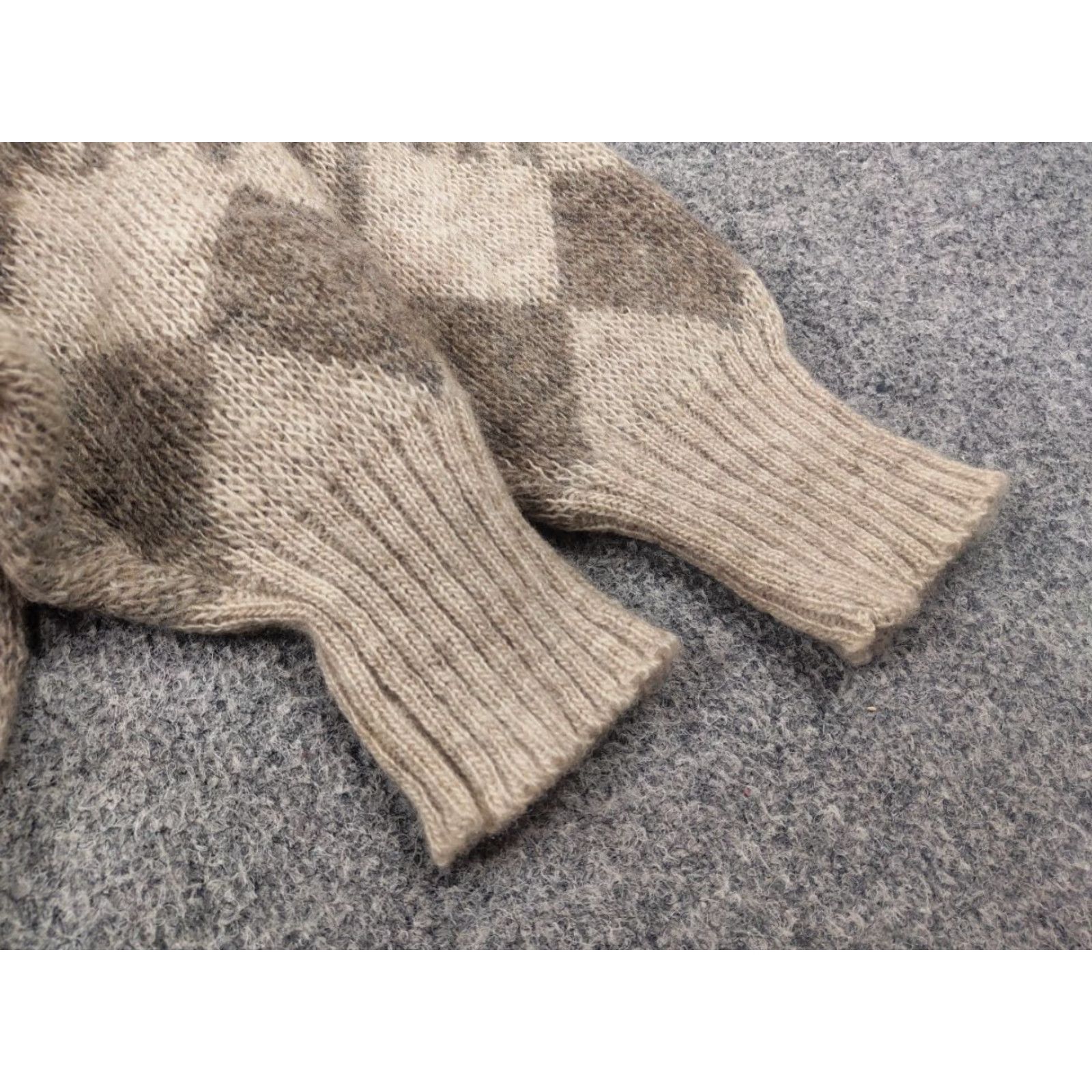 Vintage VINTAGE Hilda Ltd Iceland Pullover Shirt Men M Beige Wool 80s Pattern Fair Isle Knit Size US M / EU 48-50 / 2 - 6 Thumbnail