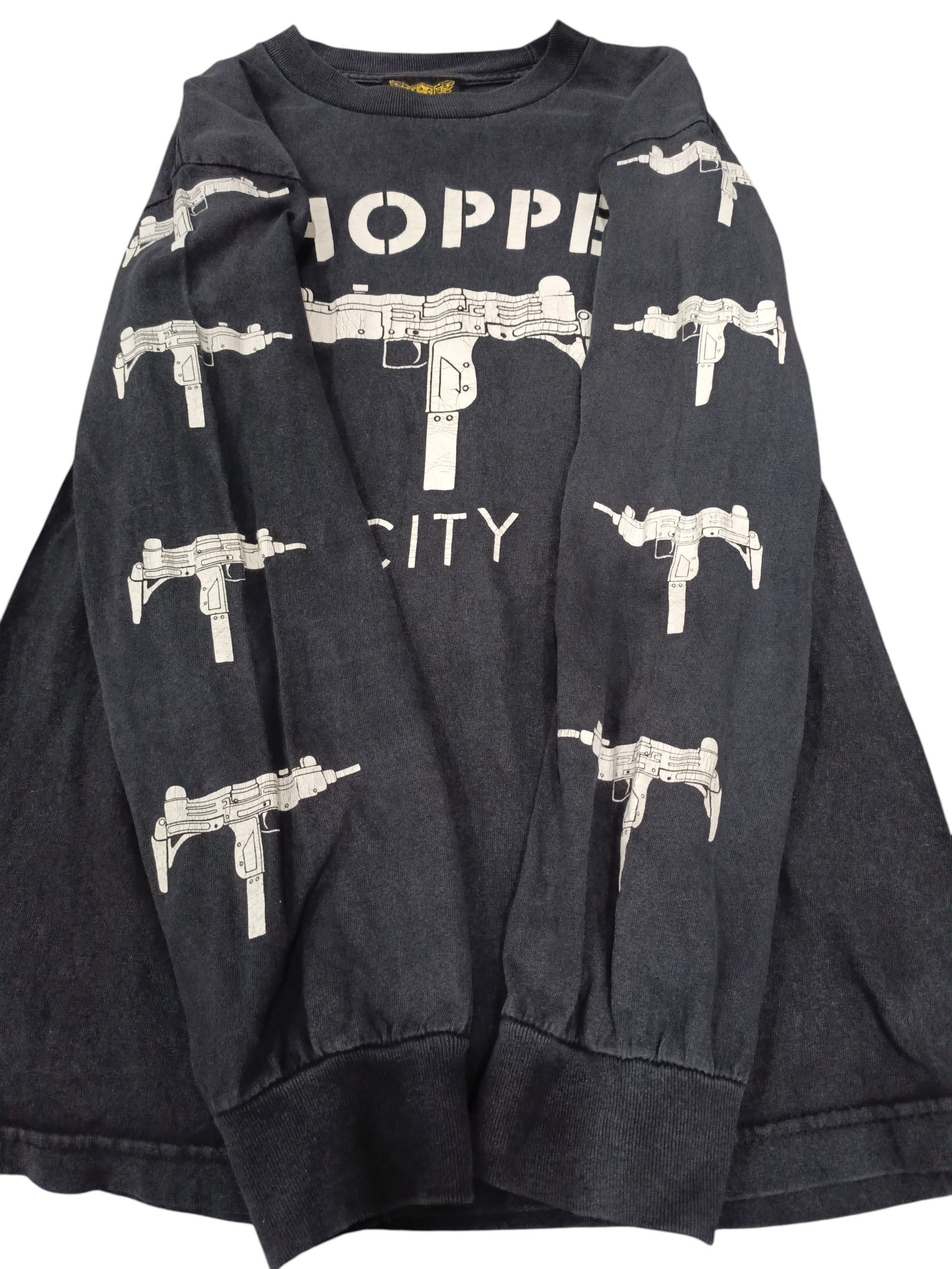Vintage Vintage Chopper City Faded Long Sleeve T-shirt Size US S / EU 44-46 / 1 - 6 Thumbnail