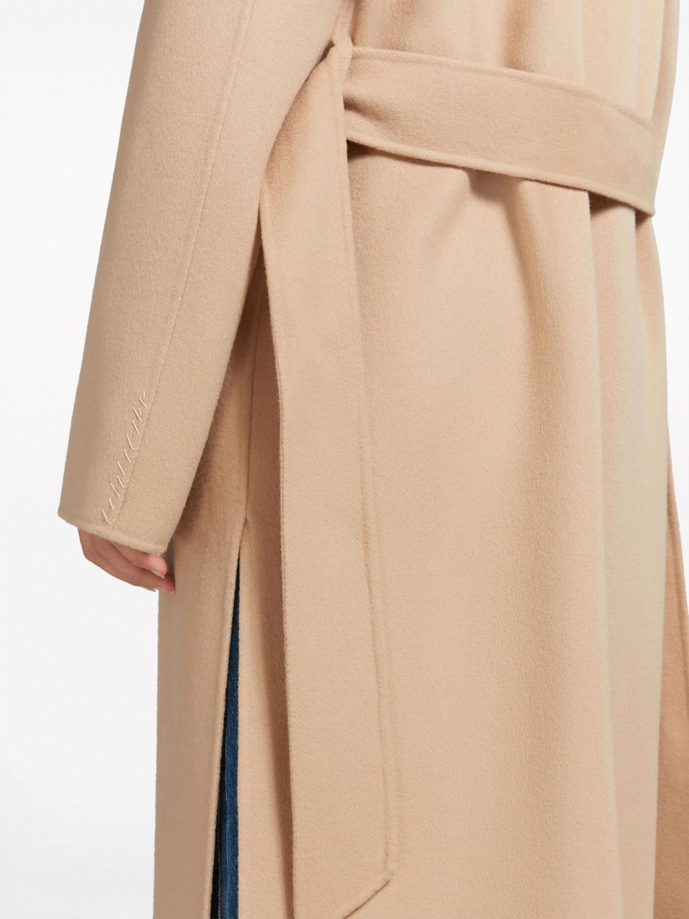 Marni o1w1db10125 Belted Virgin Wool Blend Coat in Camel Brown Size L / US 10 / IT 46 - 5 Thumbnail