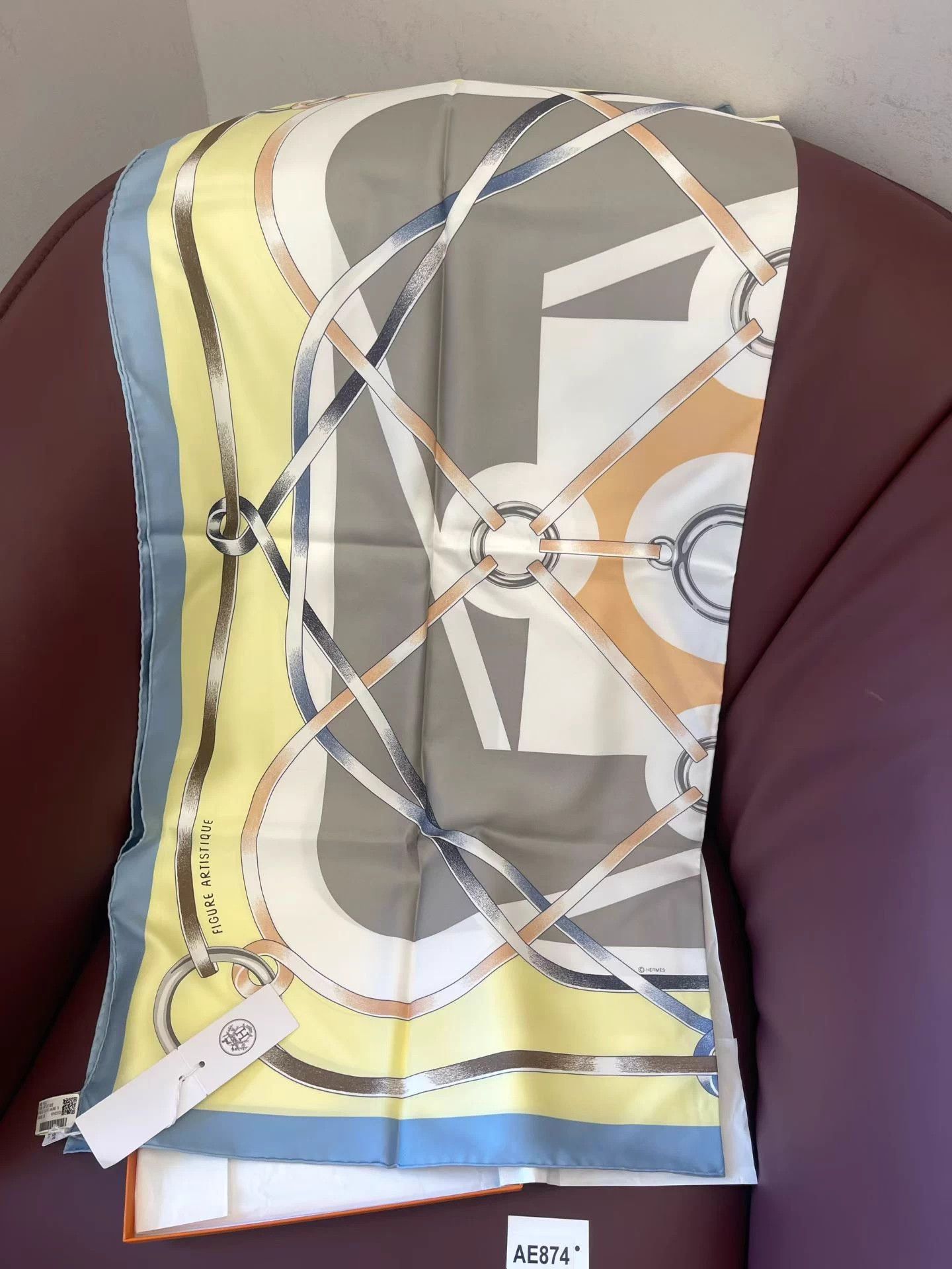 Hermes Hermès Artistic Silk Scarf 90x90 AE874 Size ONE SIZE - 5 Thumbnail