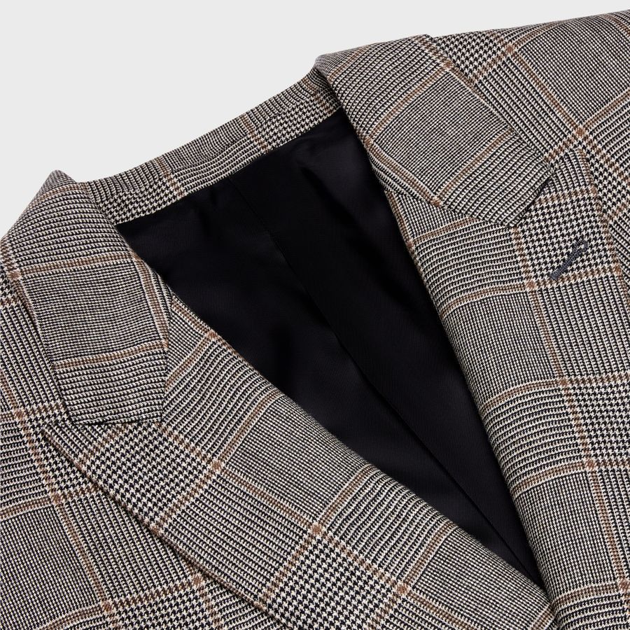 Celine o1loc1c1124 Jude Jacket In Checked Flannel in Noir/Vanille Size XL / US 12-14 / IT 48-50 - 3 Thumbnail