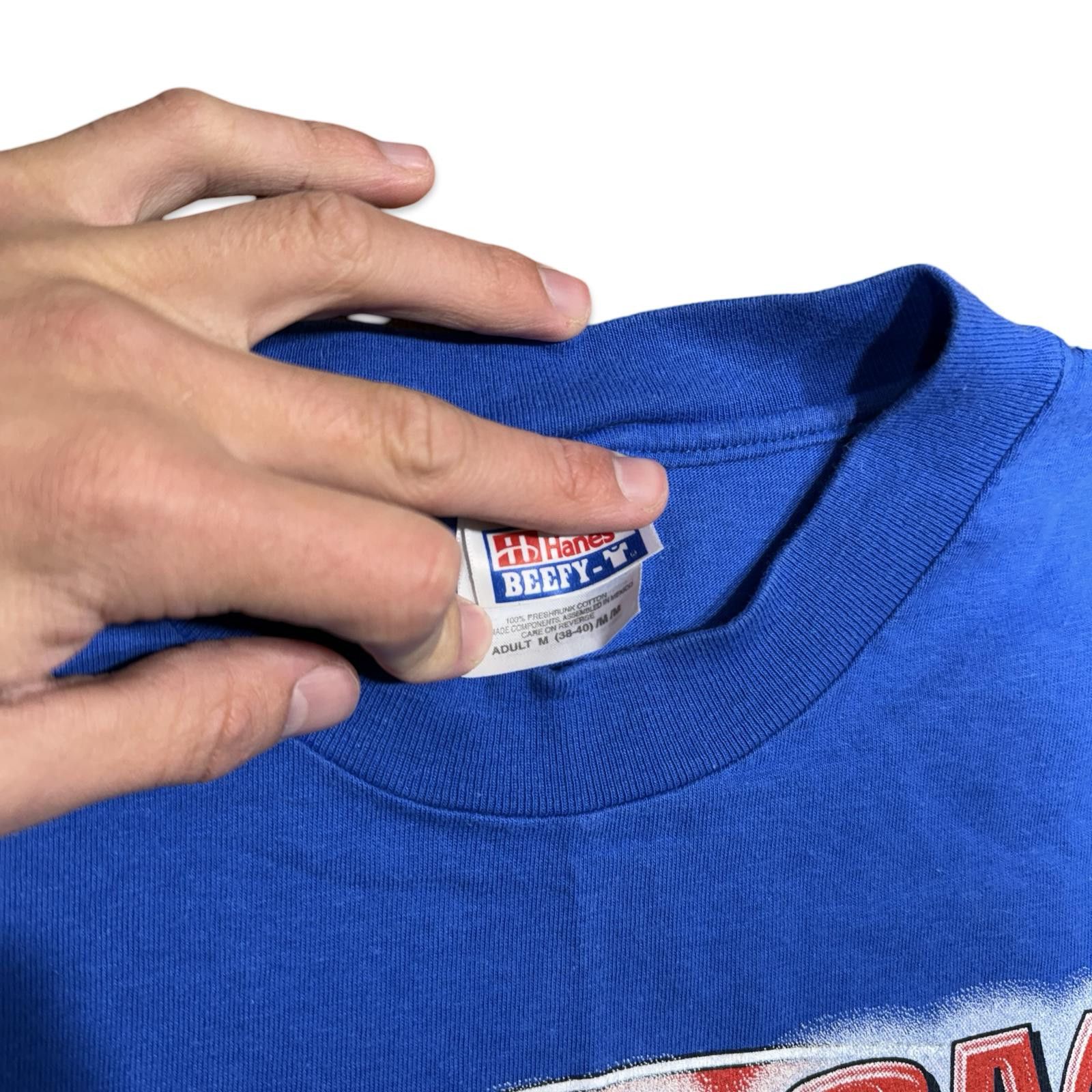 Hanes Vintage UAW-GM Quality 500 Lowe's NASCAR T-Shirt - 1999 Size US M / EU 48-50 / 2 - 3 Thumbnail