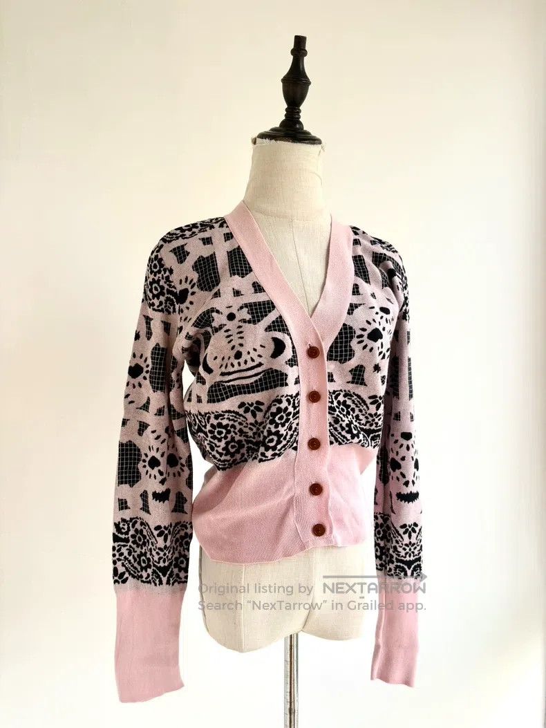 Vivienne Westwood Vivienne Westwood Vintage black and pink skull Saturn knit Size L / US 10 / IT 46 - 3 Thumbnail
