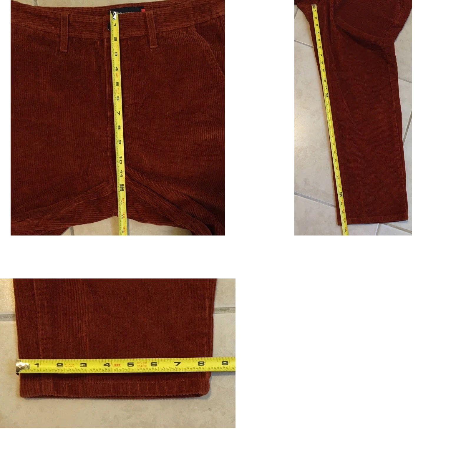 Vintage Paterson League Corduroy Pants 30 Brown Polar Skate Co Men Pants 30 Corduroy Chino Vintage 80s 90s Skateboarding Big Boy Mens Size US 30 / EU 46 - 8 Thumbnail