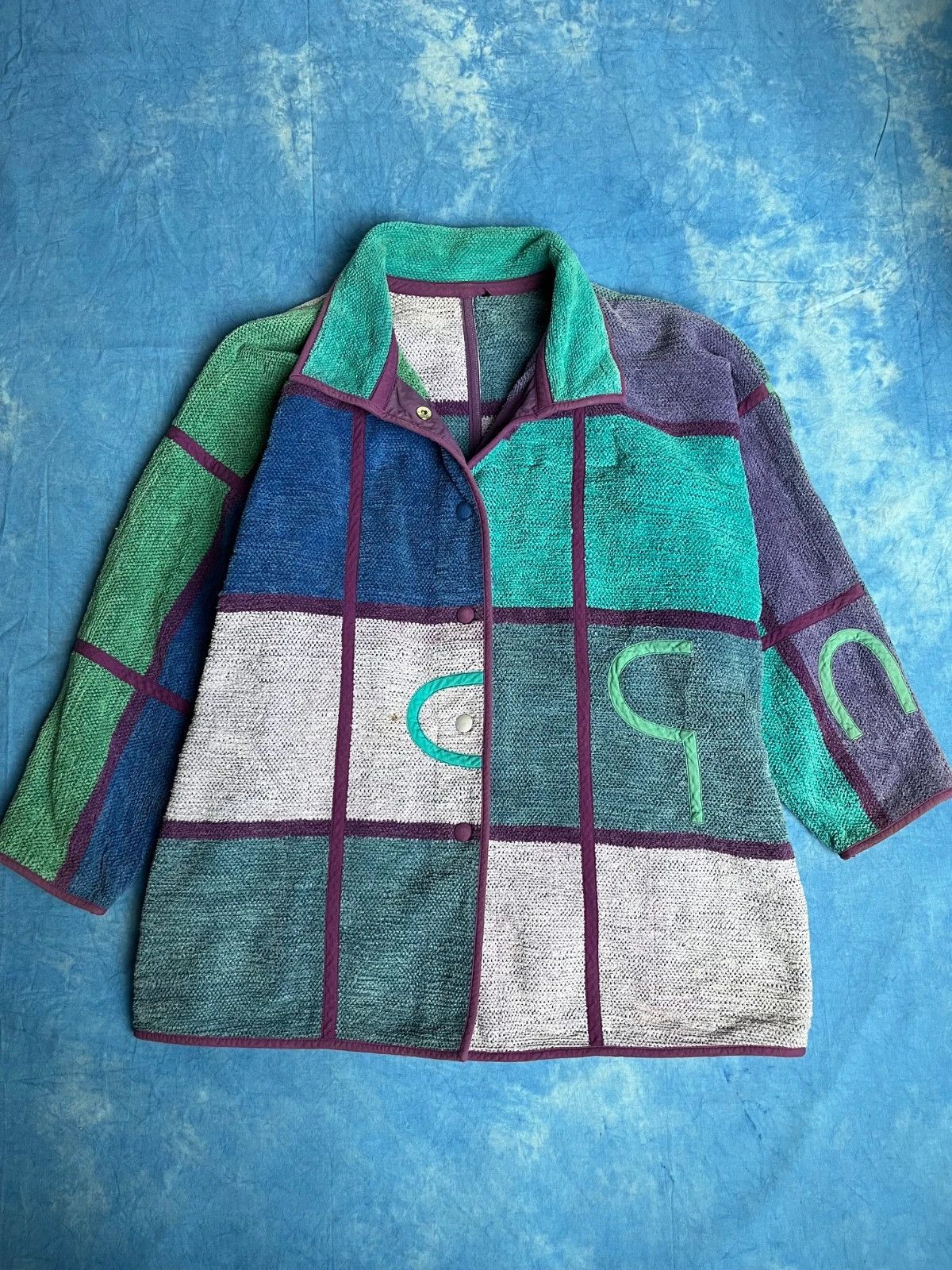 Vintage 90s Annikki Karvinen Finnish Designer Patchwork Rare