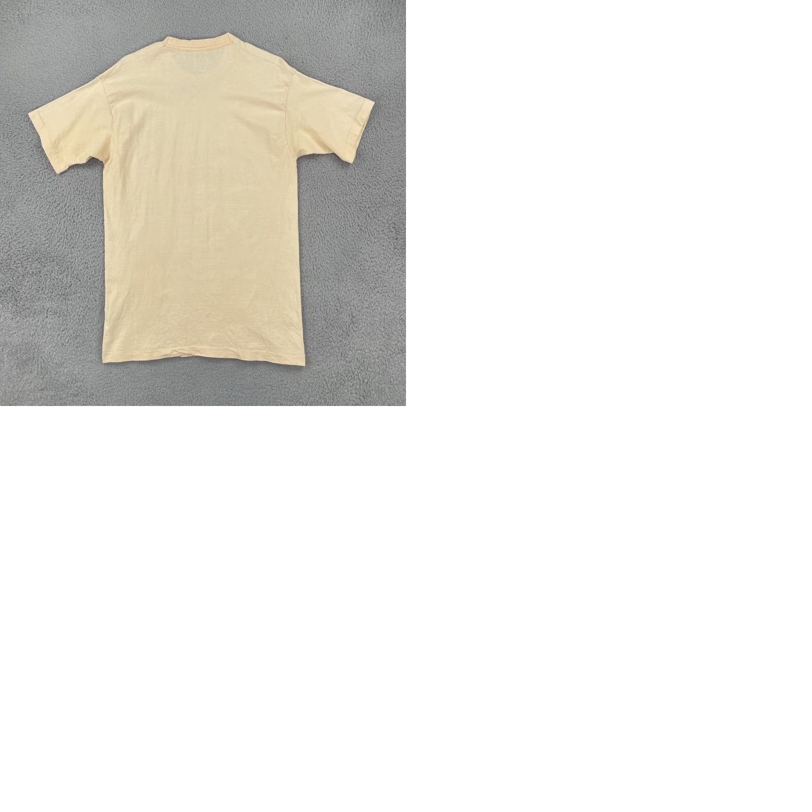Fruit Of The Loom VINTAGE Fruit Of The Loom Shirt L Yellow Short Sleeve Crew Neck Mens USA 90s (Compiled from Original) Size US L / EU 52-54 / 3 - 10 Thumbnail