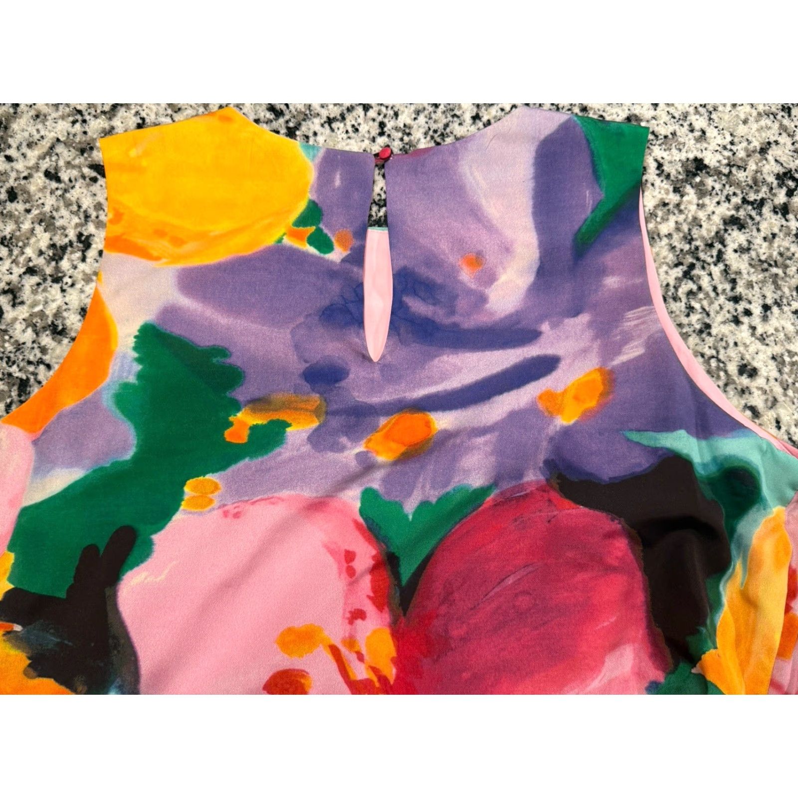 Ralph Lauren Lauren Ralph Lauren Dress 16W Multicolor Floral Print Sleeveless Shift Drape Mini Womens Size XXL / US 16-18 / IT 52-54 - 5 Thumbnail