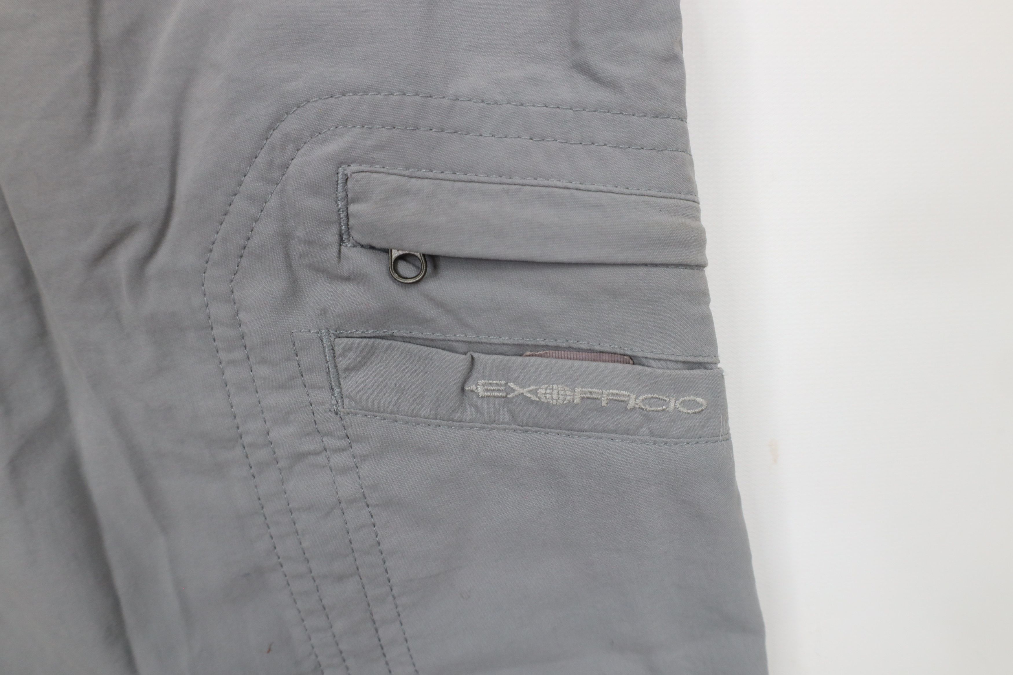 ExOfficio × Vintage Vintage ExOfficio Hiking Trail Cargo Shorts Gray Nylon Size US 36 / EU 52 - 7 Thumbnail