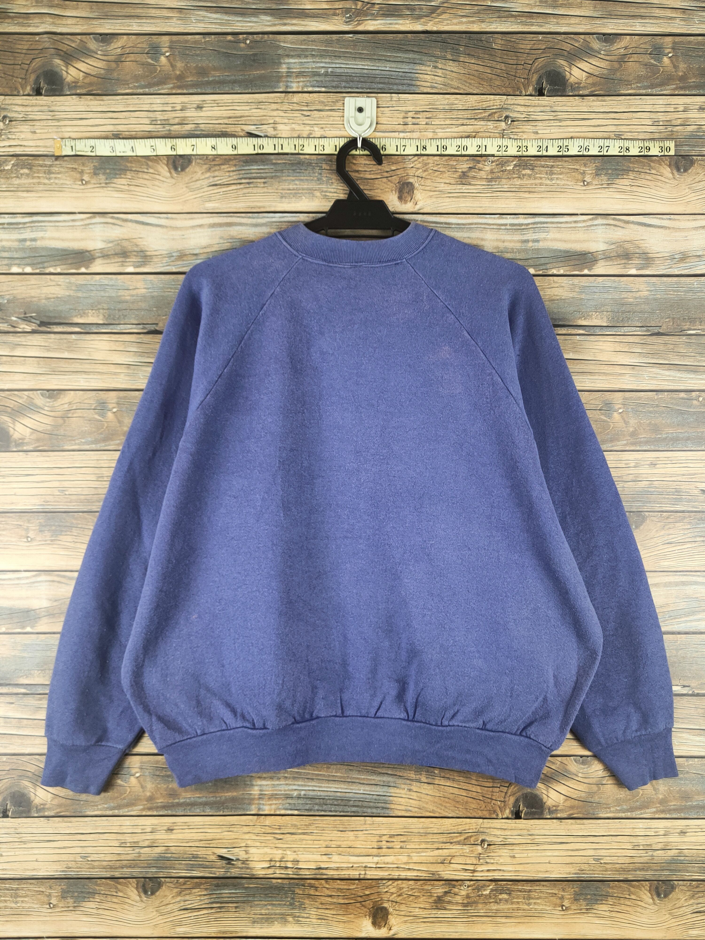 Fruit Of The Loom Vintage Fruit of the Loom Purple plain Sweatshirts #S2866 Size L / US 10 / IT 46 - 7 Thumbnail